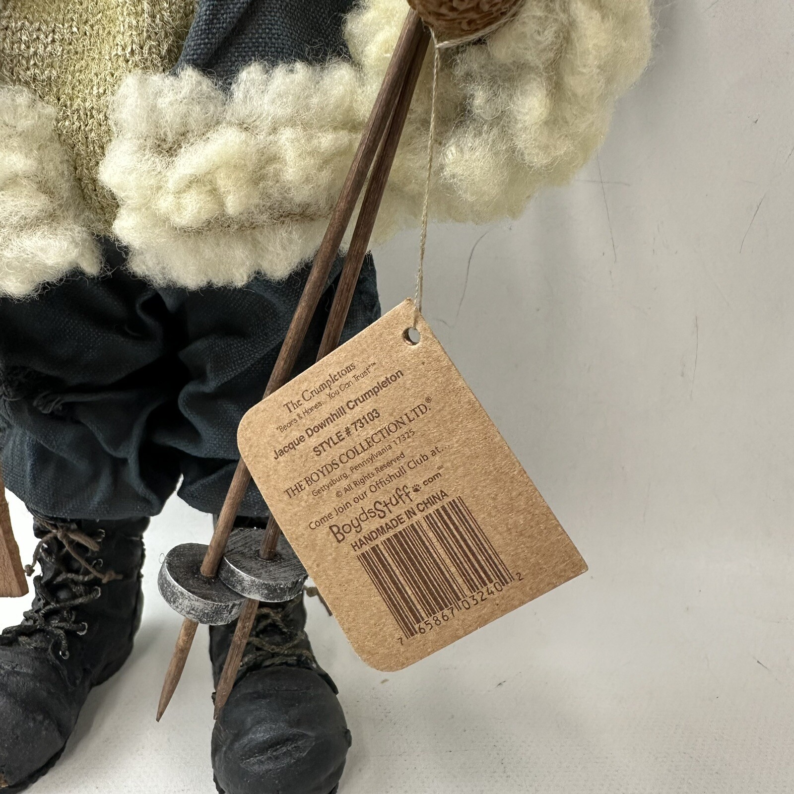 The Boyds Collection Jacque Downhill Crumpleton 73103 Figure Bear