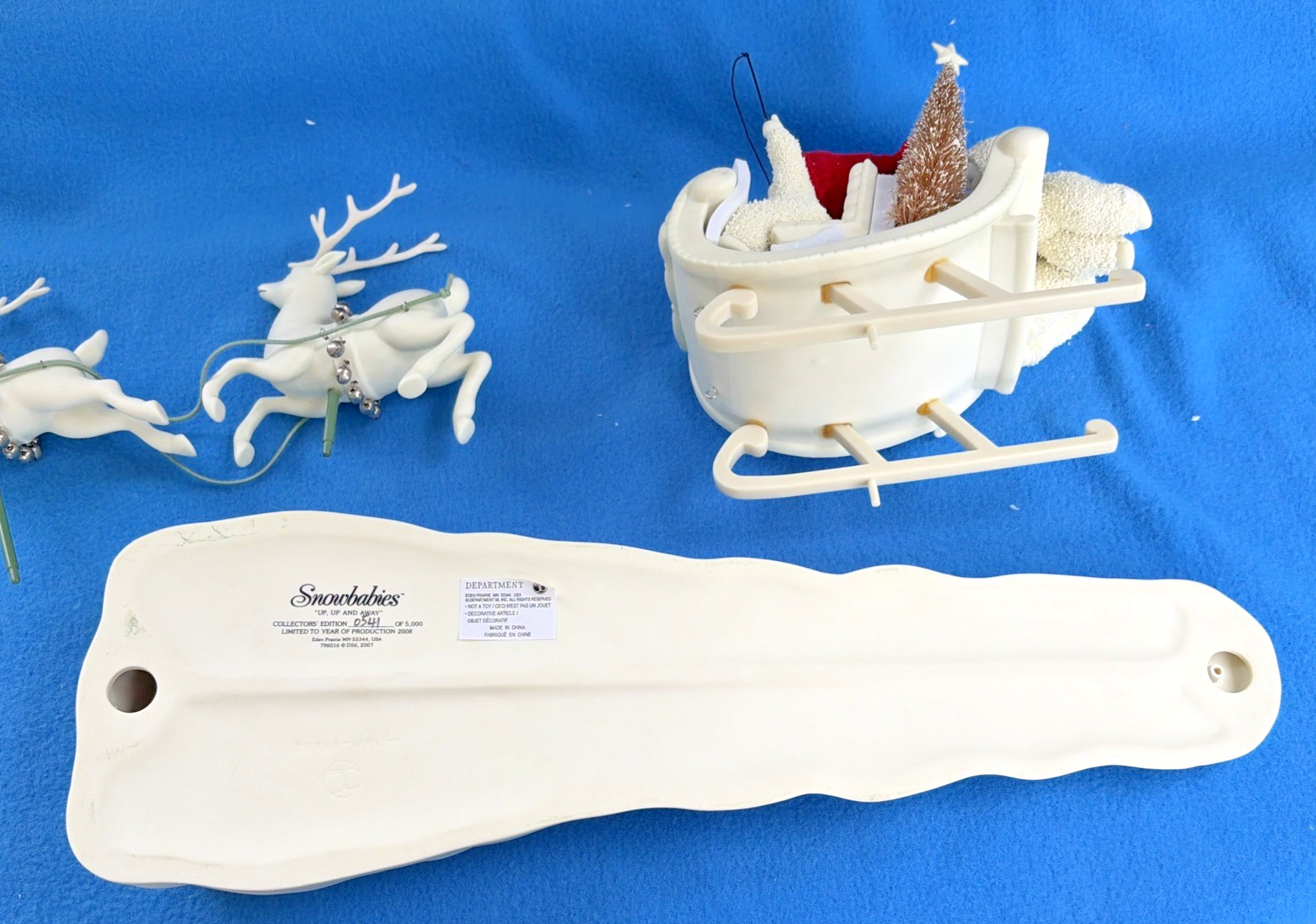 NIB Vintage Dept 56 Snowbabies – Up, Up, And Away #796016