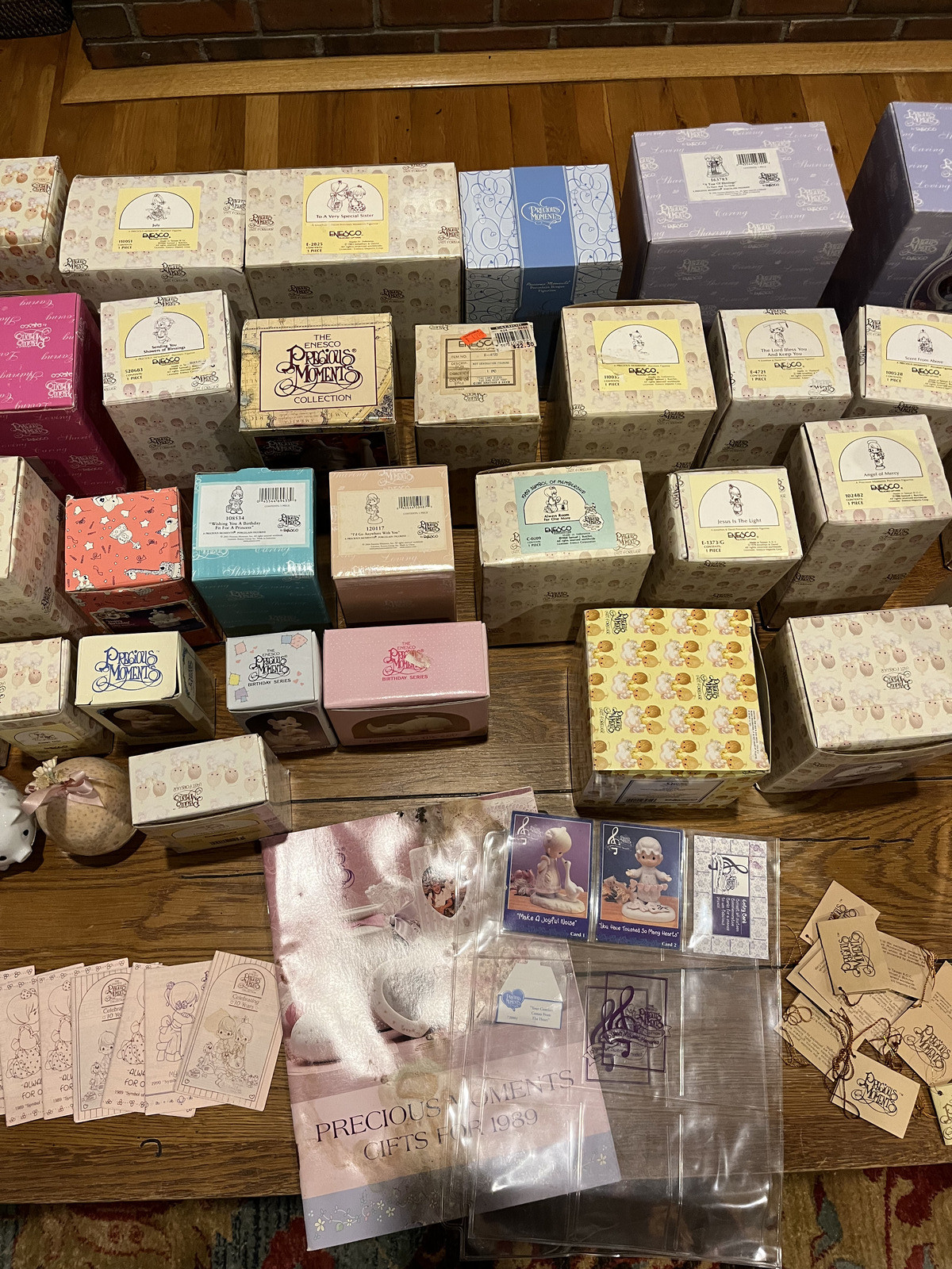 Lot of 47 Different Enesco Precious Moments Figurines w/ Boxes Rare Retired