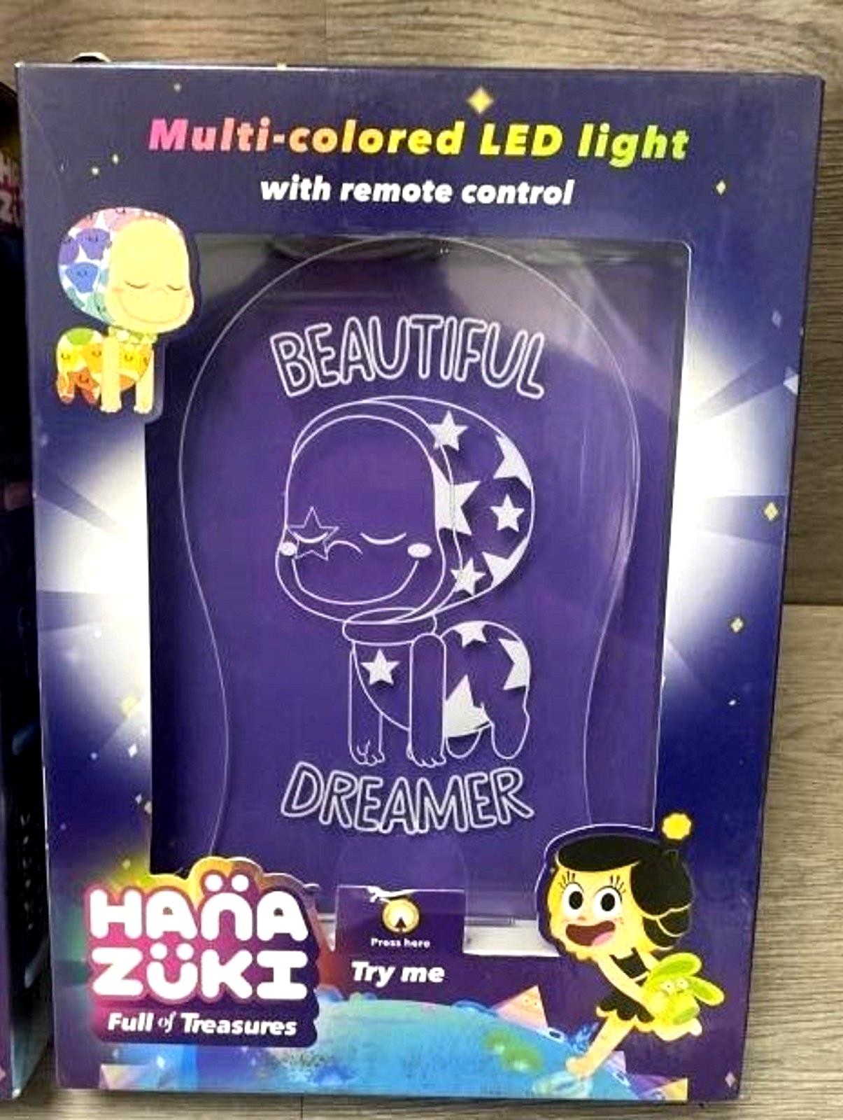 HANA ZUKI Beautiful Dreamer Multi Colored LED Night Light With Remote (T)
