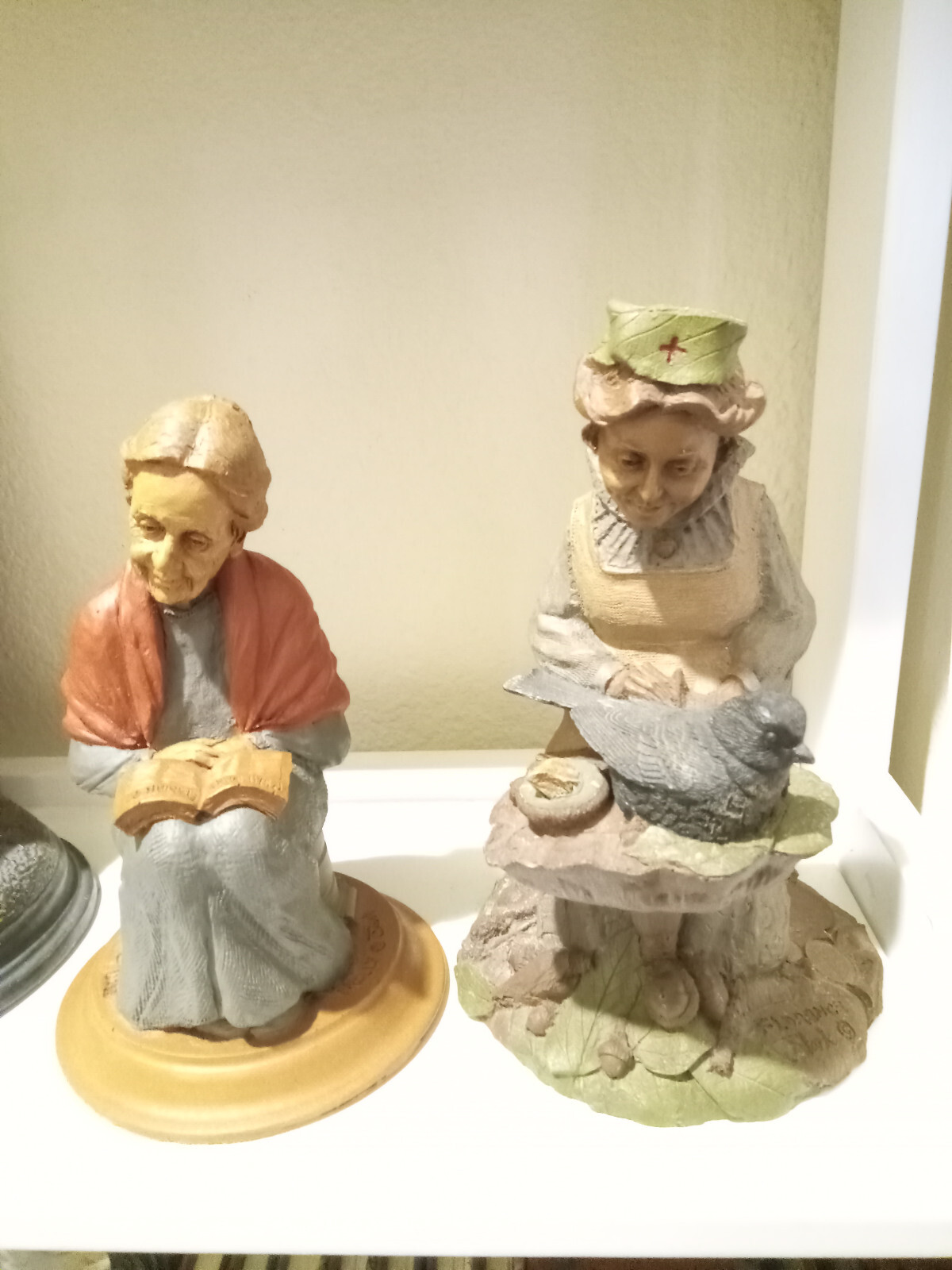 Tom Clark Original Clay Sculptures, Molly-1987 & Florence-1986, Nice Lot of 2