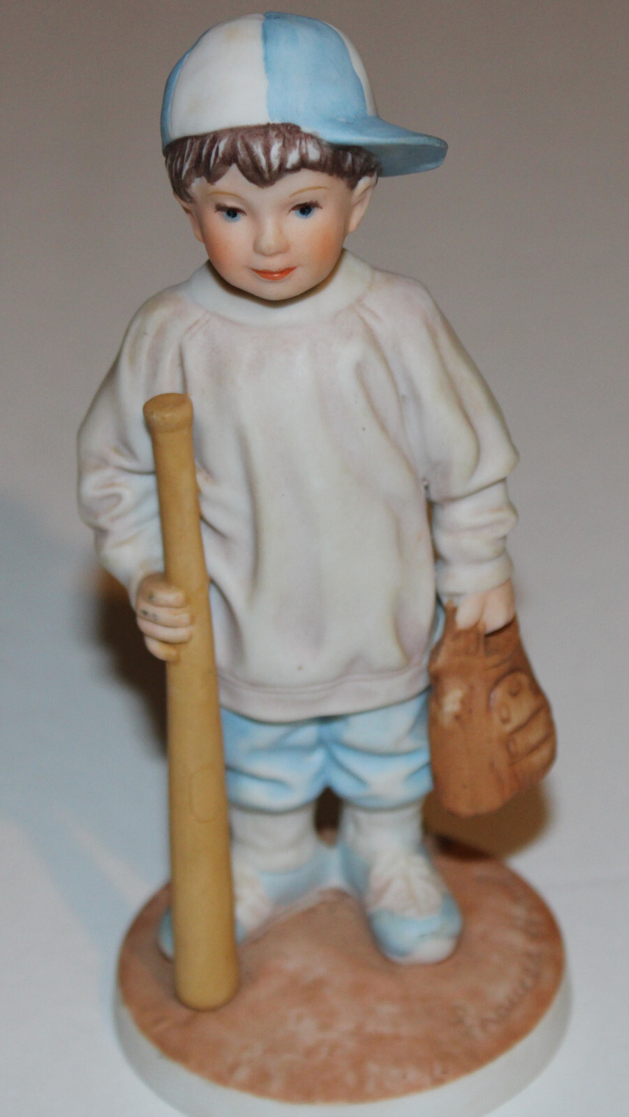 Vintage 1982 BASEBALL BOY “FOR A MOTHER’S LOVE” FRANCES HOOK CERAMIC FIGURE G2