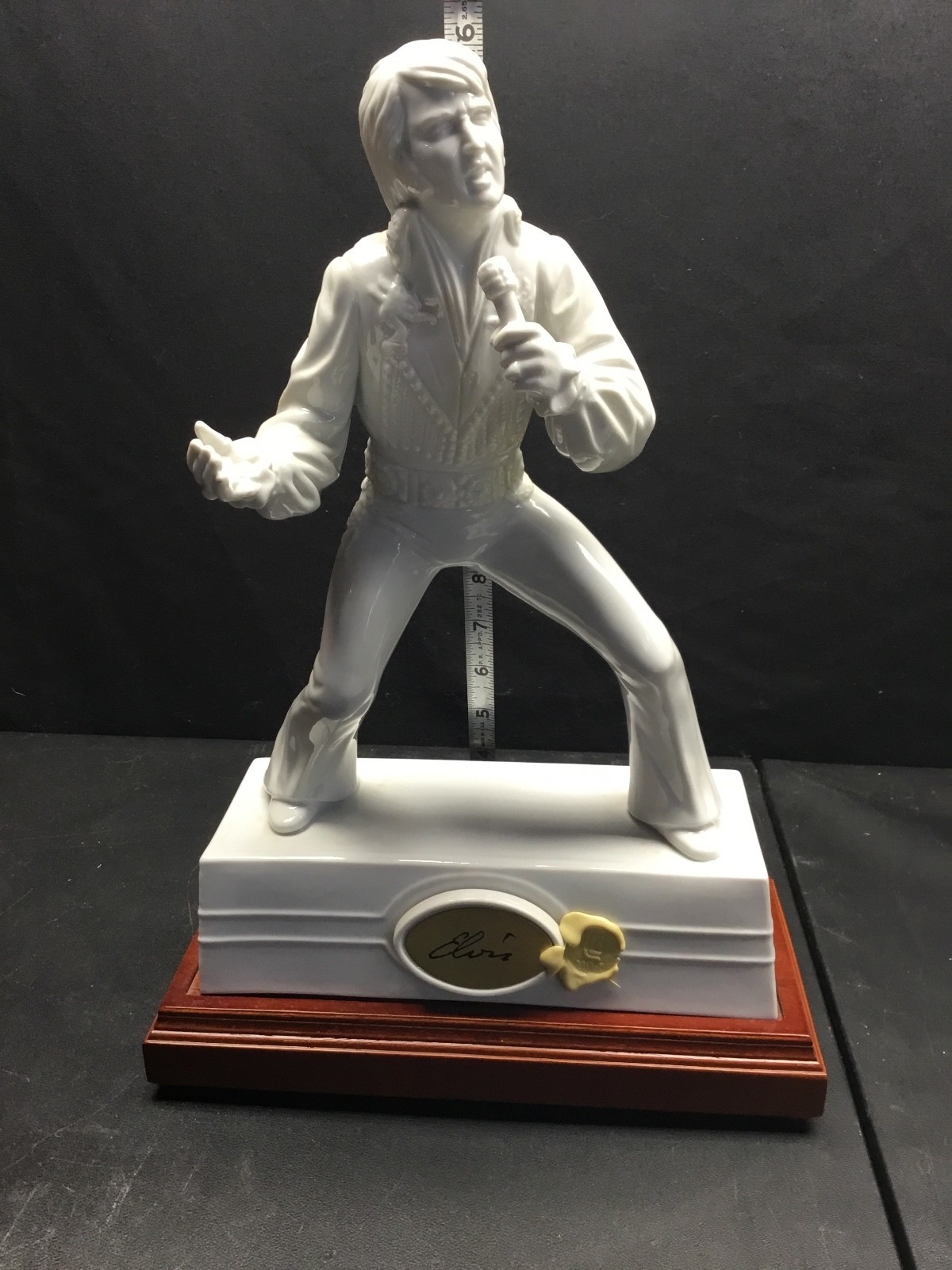 1982 Elvis McCormick Porcelain Music Box Decanter Set Box COA Empty