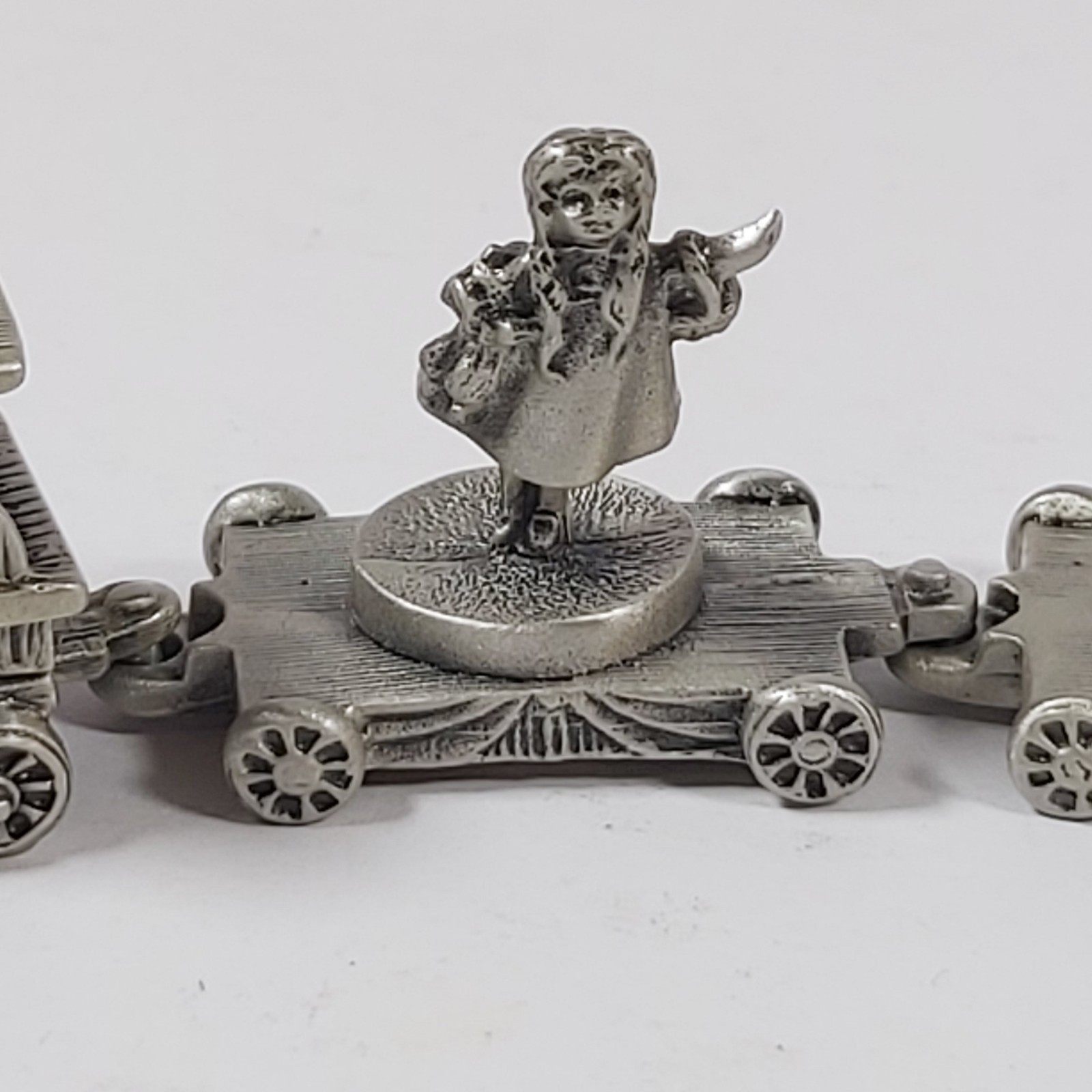 Wizard Of Oz Miniature 6 Piece Pewter Train Set L. Frank Baum Family Trust