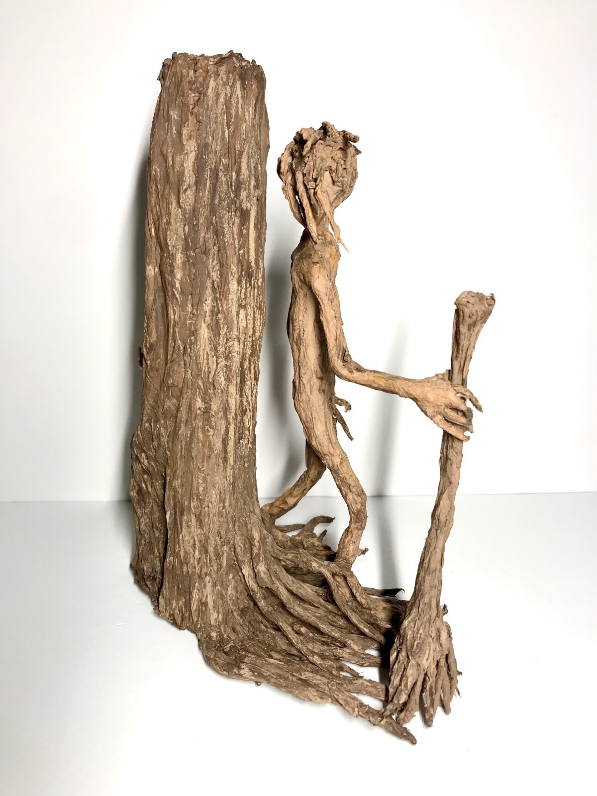 OOAK 12″ Fantasy Forest Tree Being Creature Home Accent Shelf Display