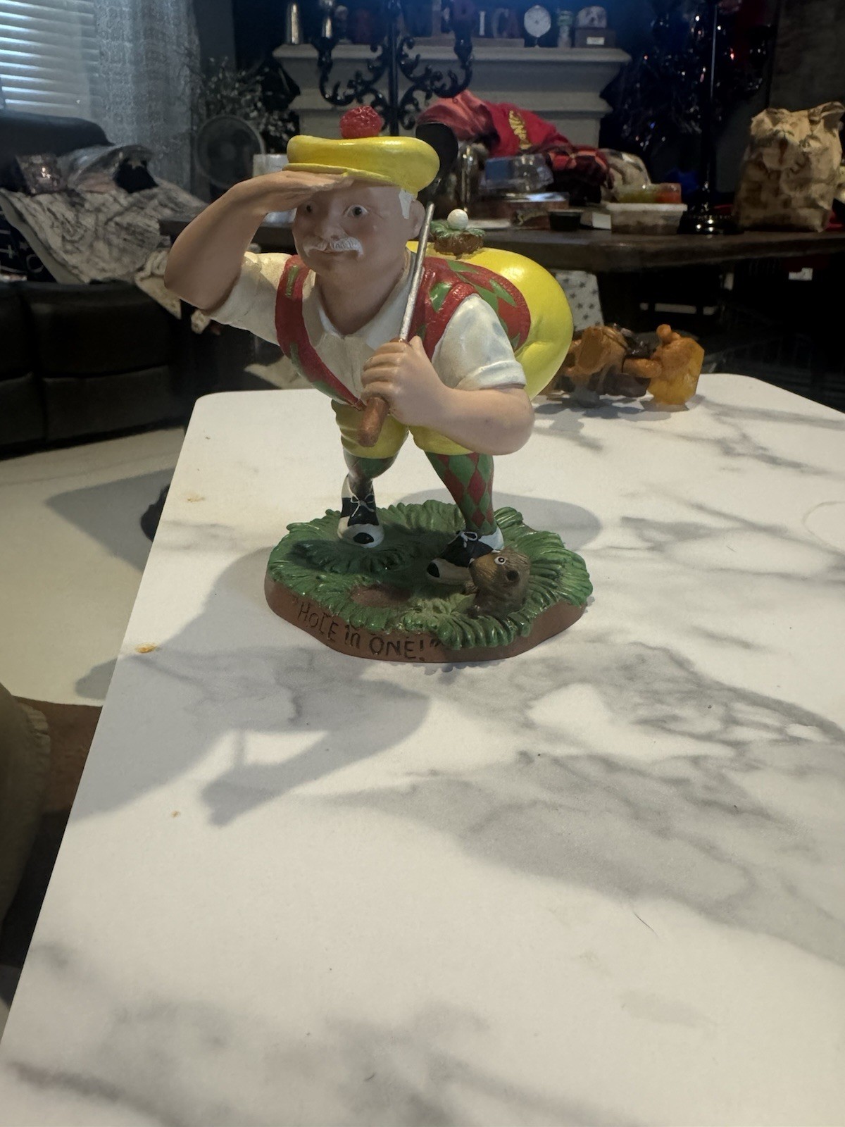 Vintage Resin Golfer Statue excellent condition.