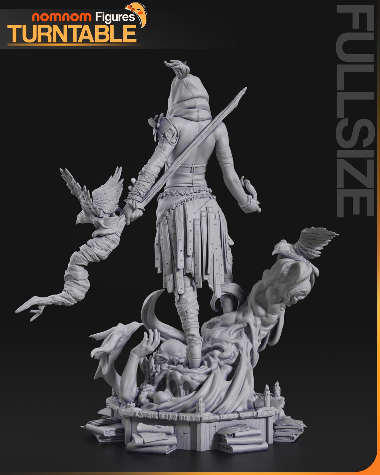 Morrigan | 1/10 Scale Resin Kit | Dragon Age (Unpainted Garage Kit)
