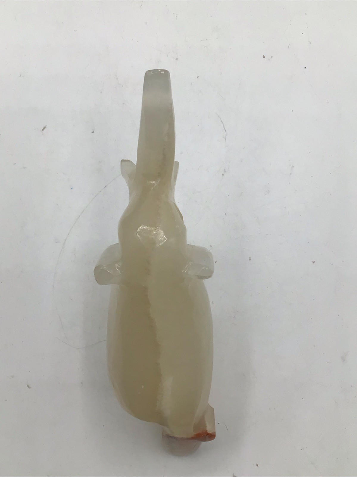 Hand Carved Quartz Stone Elephant Figurine