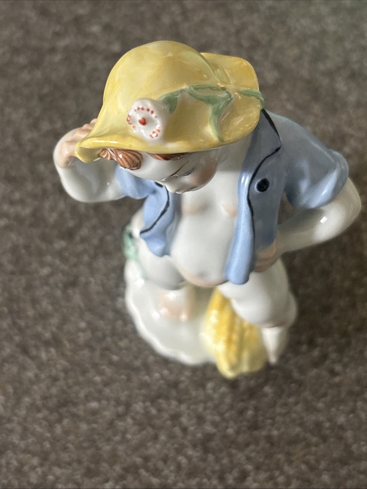 Antique Figurine Augarten Wien Porcelain Nude Putto Porzellan Vienna Austria