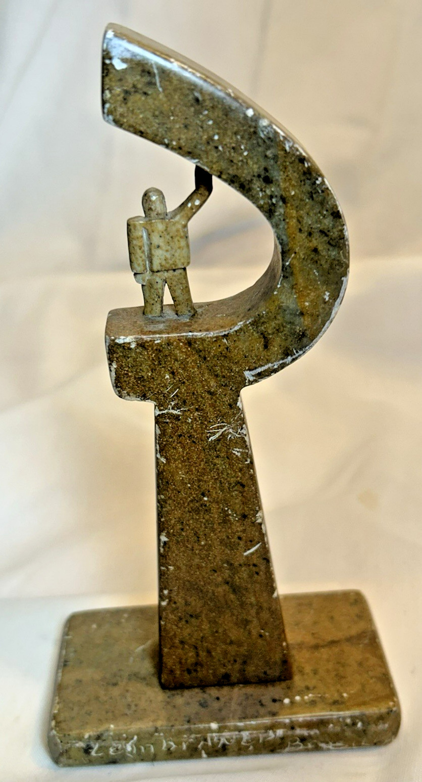 Brazil JK Memorial Statuette Soap Stone Brasilia