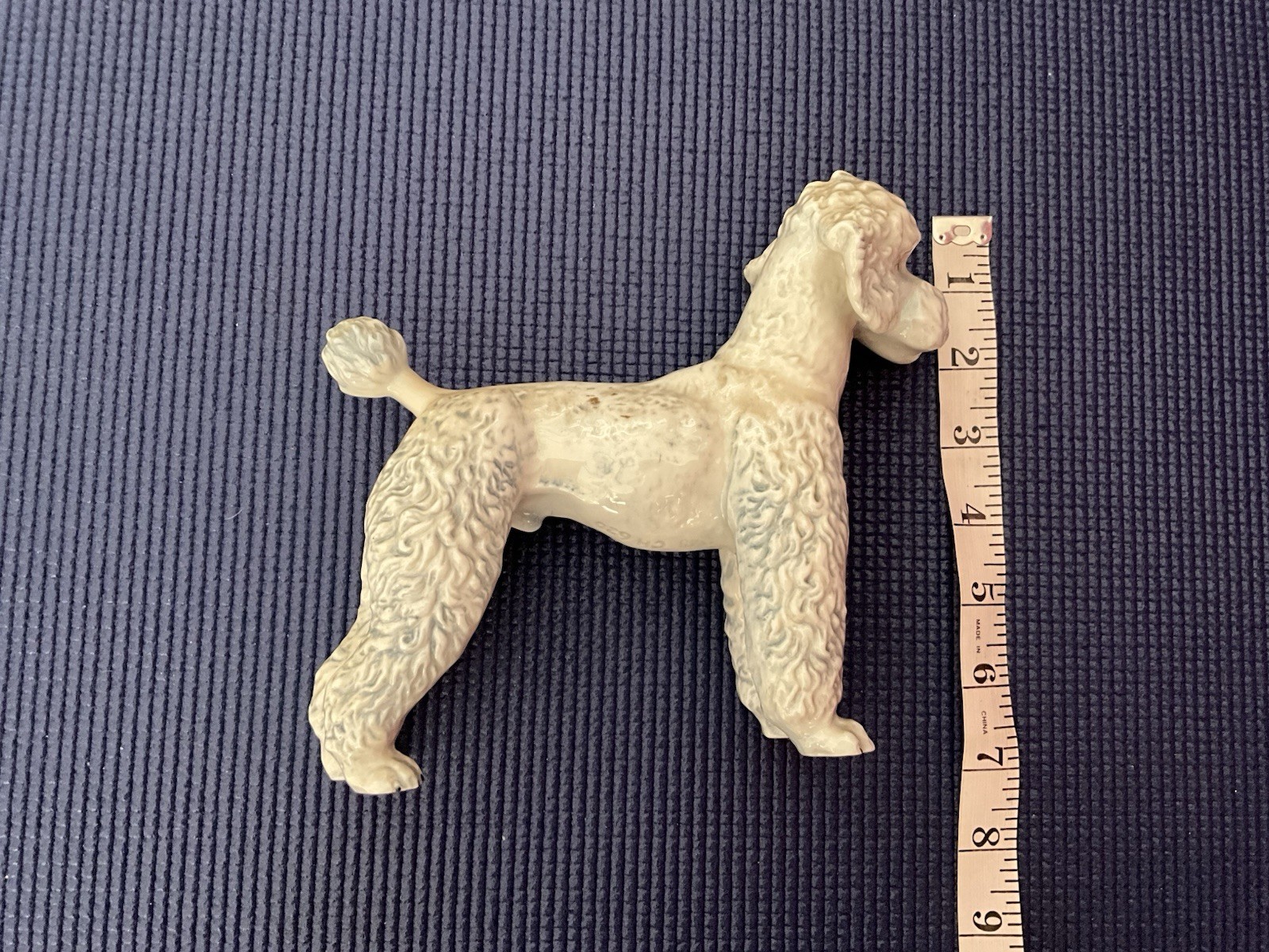 VINTAGE Goebel Porcelain Standard Grey Poodle Figurine 1968 CH 620 West Germany
