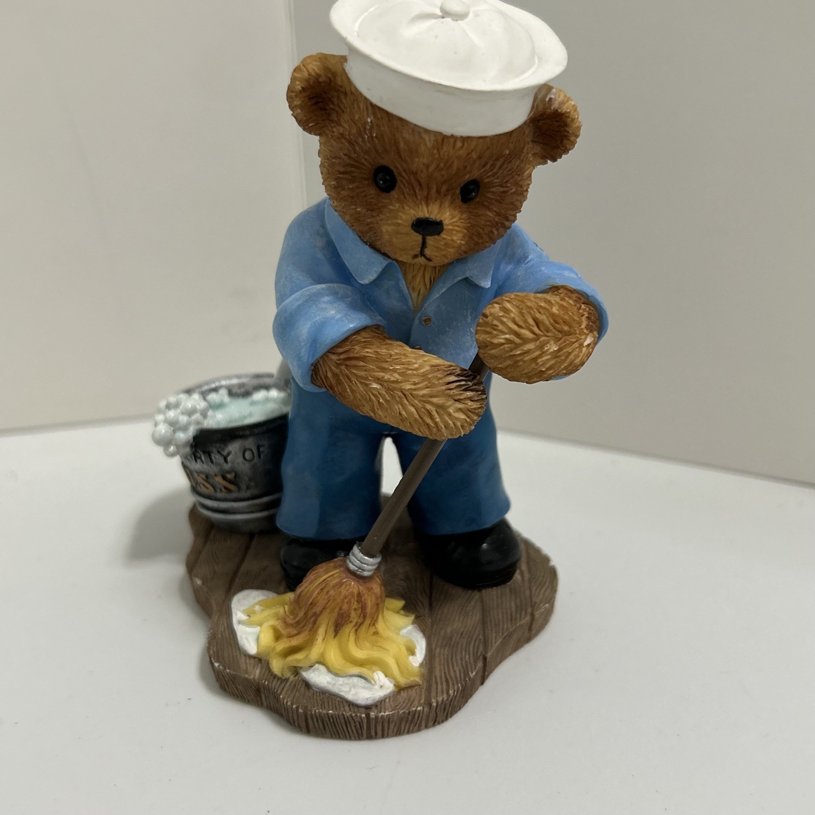 THE HAMILTON COLLECTION TEDDIES IN THE NAVY “SHIP SHAPE” FIGURINE EXCELLENT