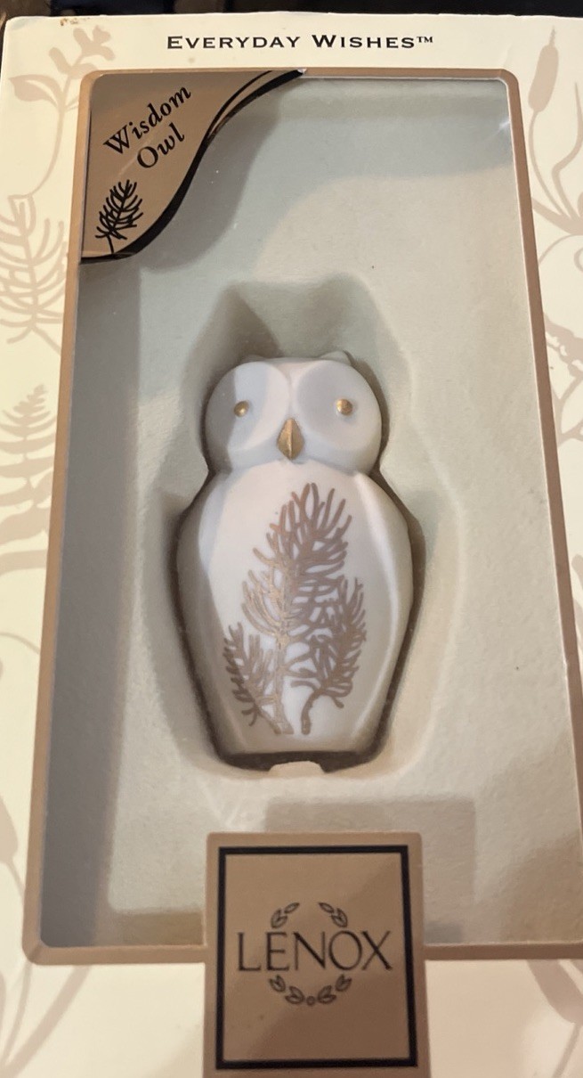 Lenox Everyday Wishes Wisdom Owl Figurine