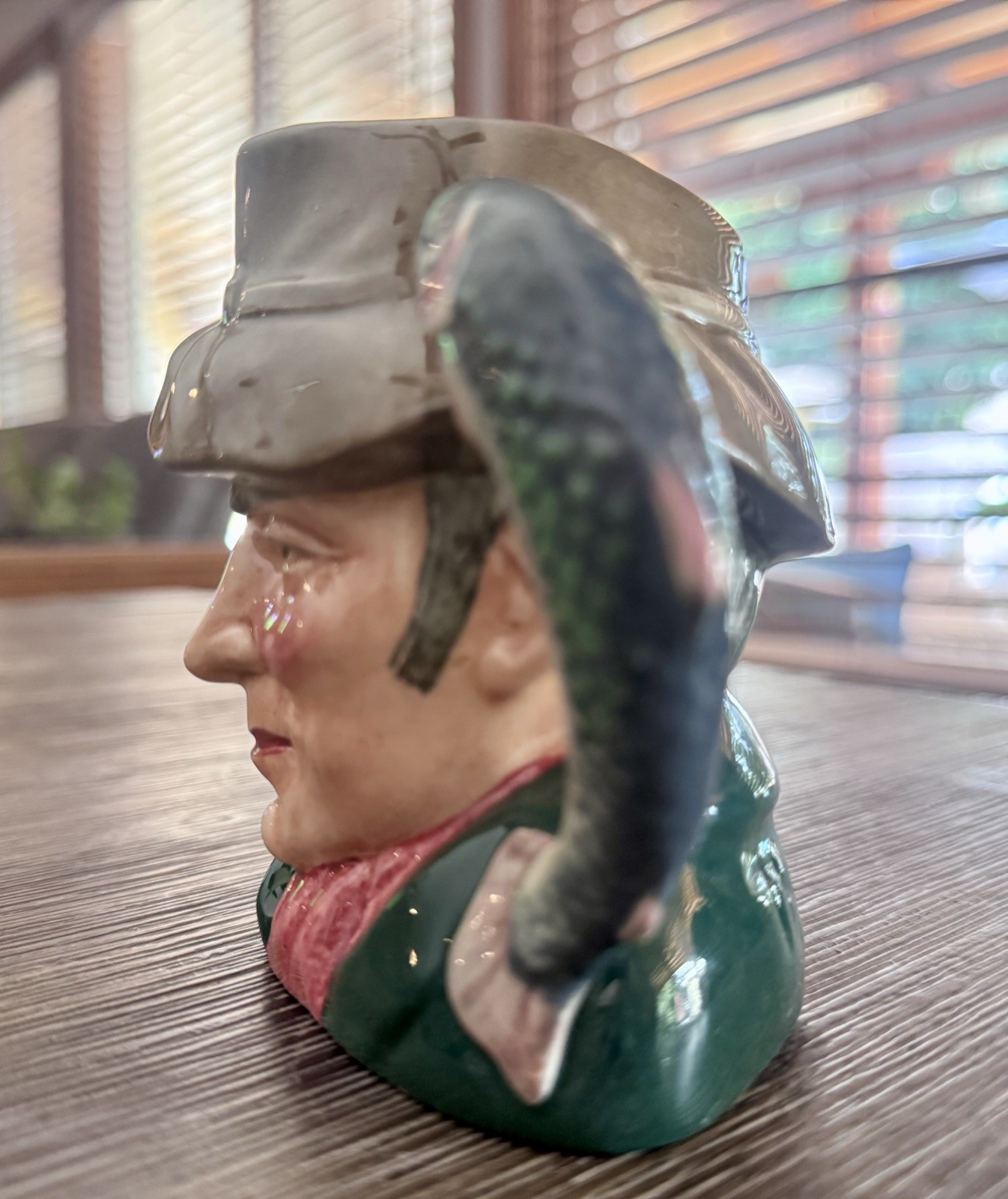 Vintage Royal Doulton Toby jug entitled “The Poacher,” designed by Max Henk.