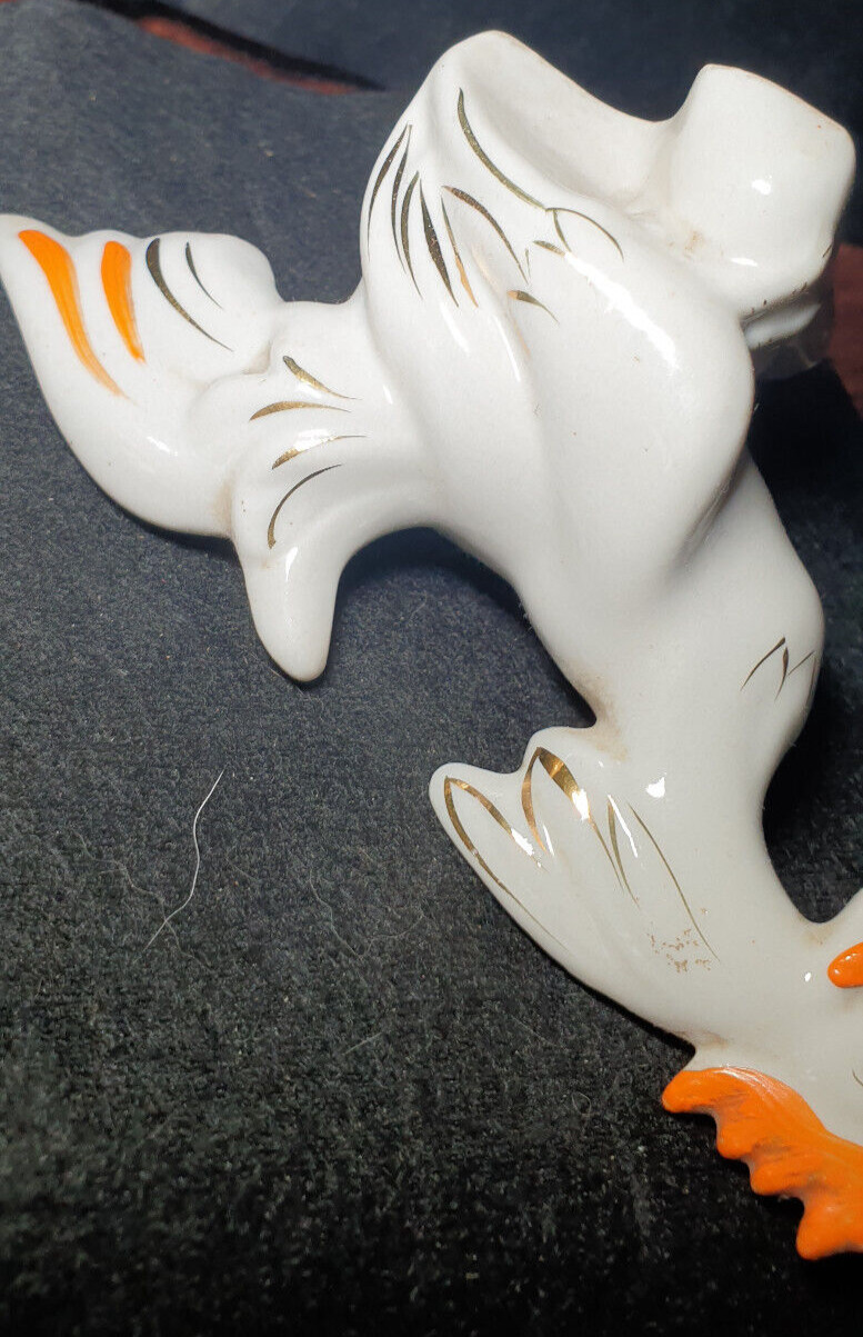 Vintage Latvia RPR porcelain figurine Rooster decorative USSR Riga RPF PFF