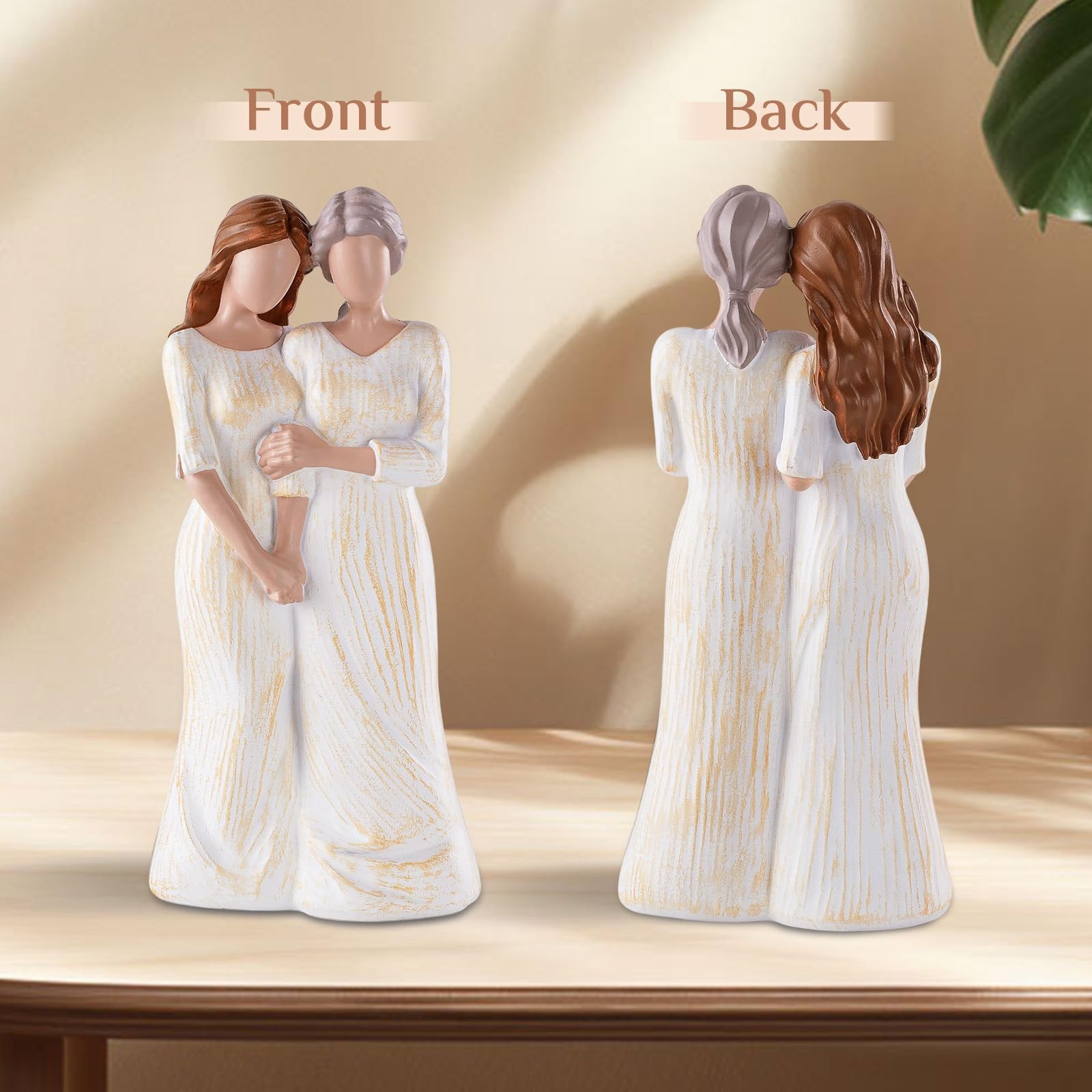7.7 Inch Mom Birthday Gifts Daughter HandPainted Mother Resin Figurine Statue