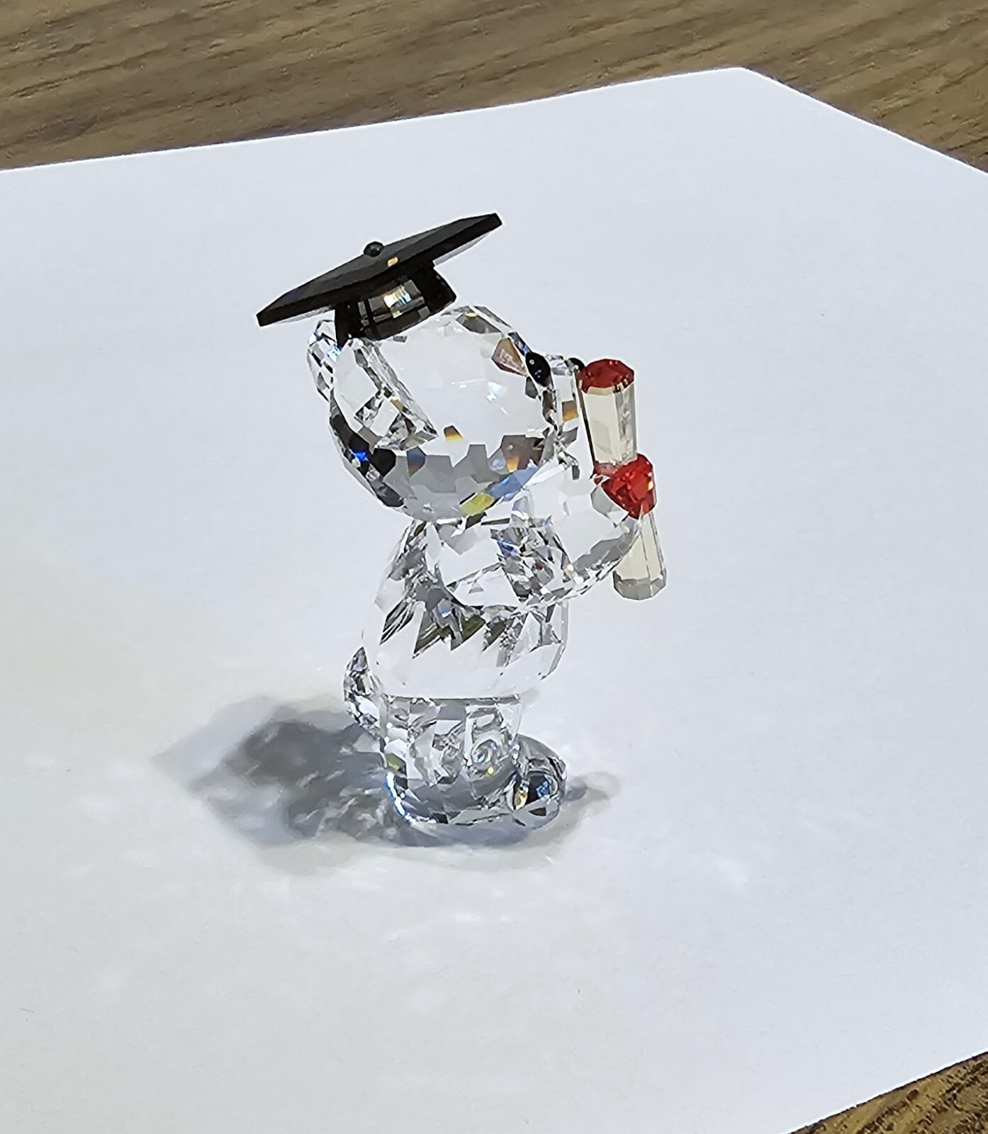 🎓 Swarovski Crystal 2018 Limited Ed., Graduation Kris Bear Figurine, Cap, NIB