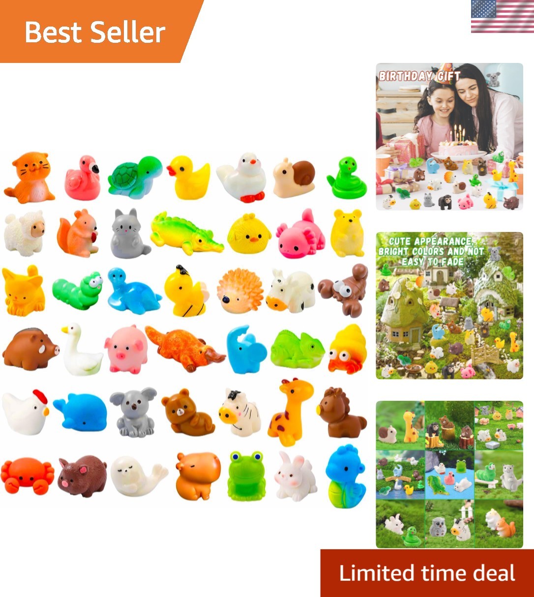 Miniature 42 Styles Resin Animals – Perfect for Dollhouses and Educational Play