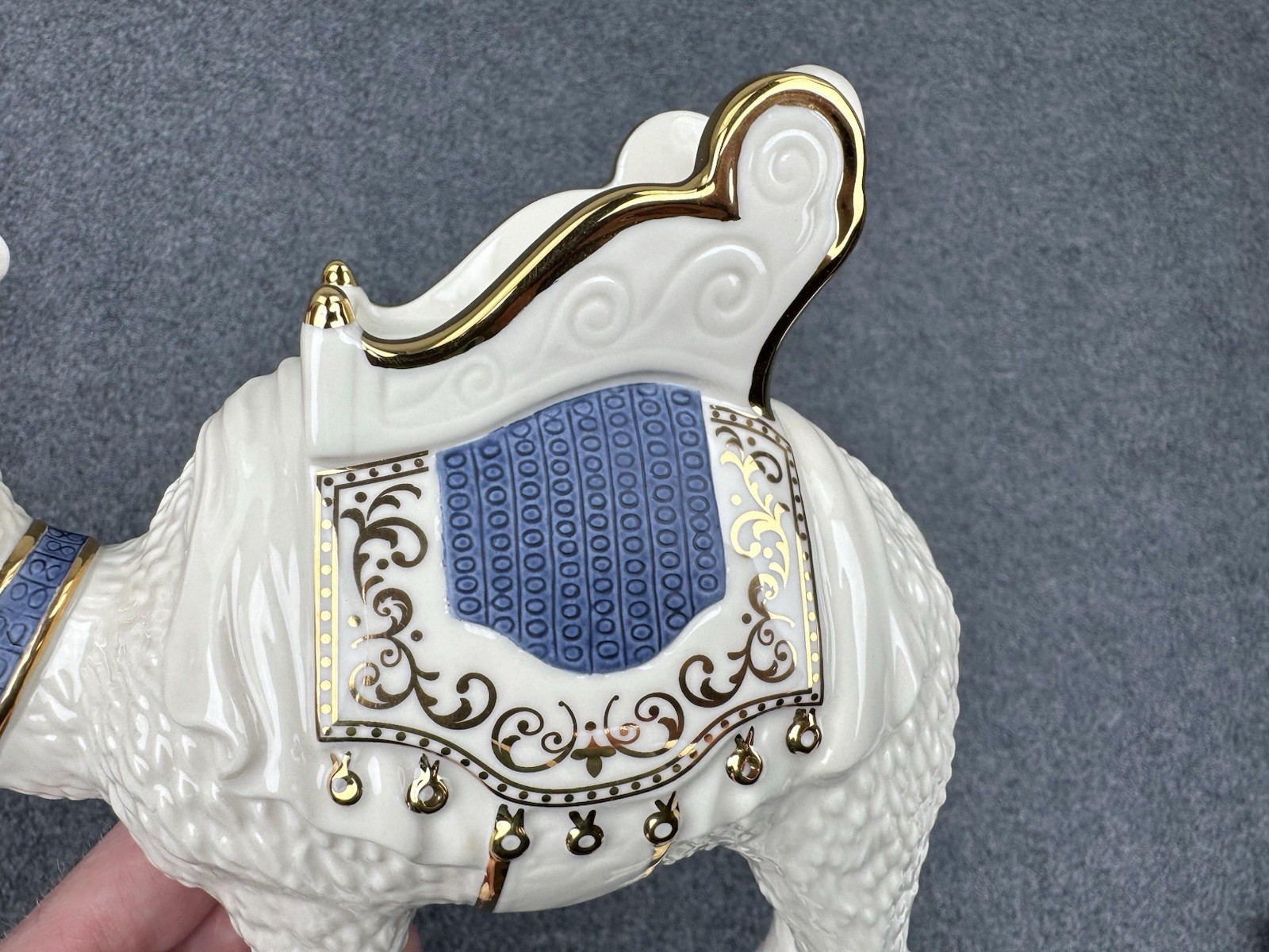 Lenox First Blessing Nativity Standing Camel Navy Blue Saddle MIB