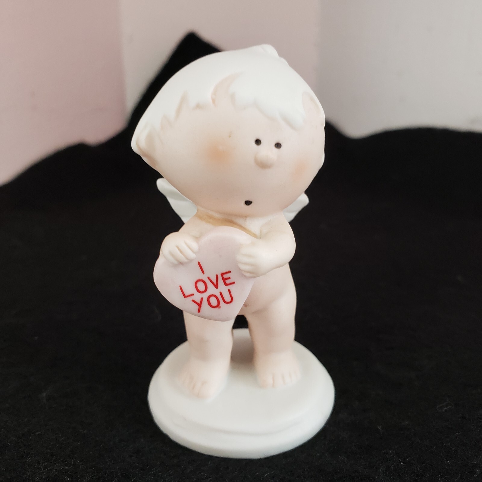 Cupid Holding I Love You Heart Fabrizio for George Good 1986 Vintage Figurine