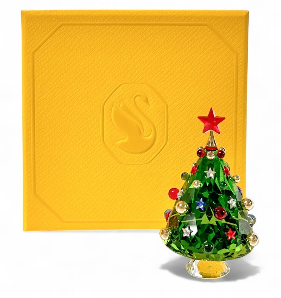 New in Gift Box SWAROVSKI 5680087 Holiday Cheers Crystal Christmas Tree Deco