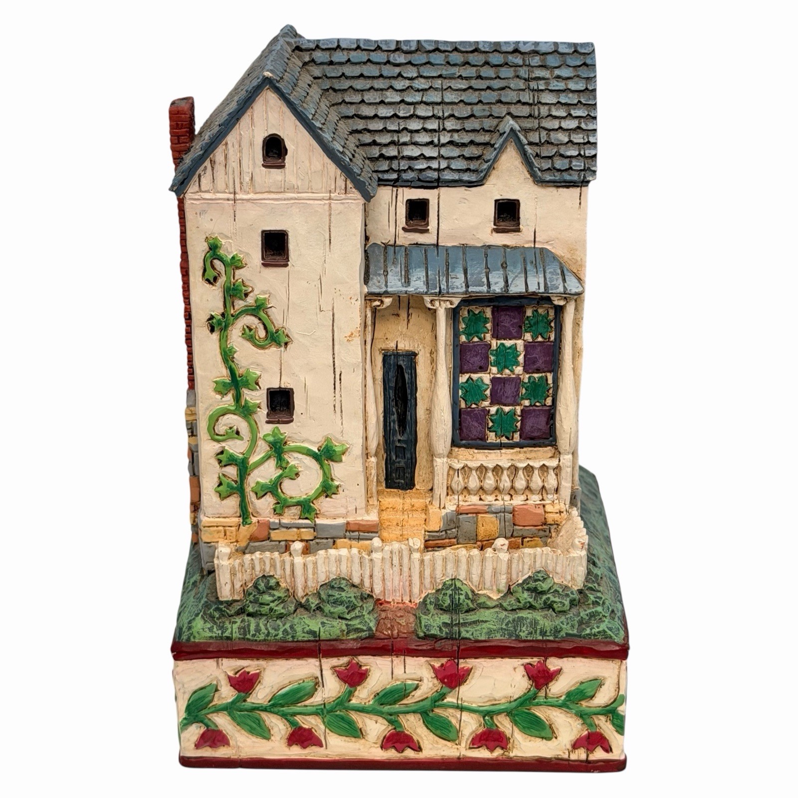Jim Shore Heartwood Creek Farmhouse 2004 Starry Blocks Retired 0000305 Enesco