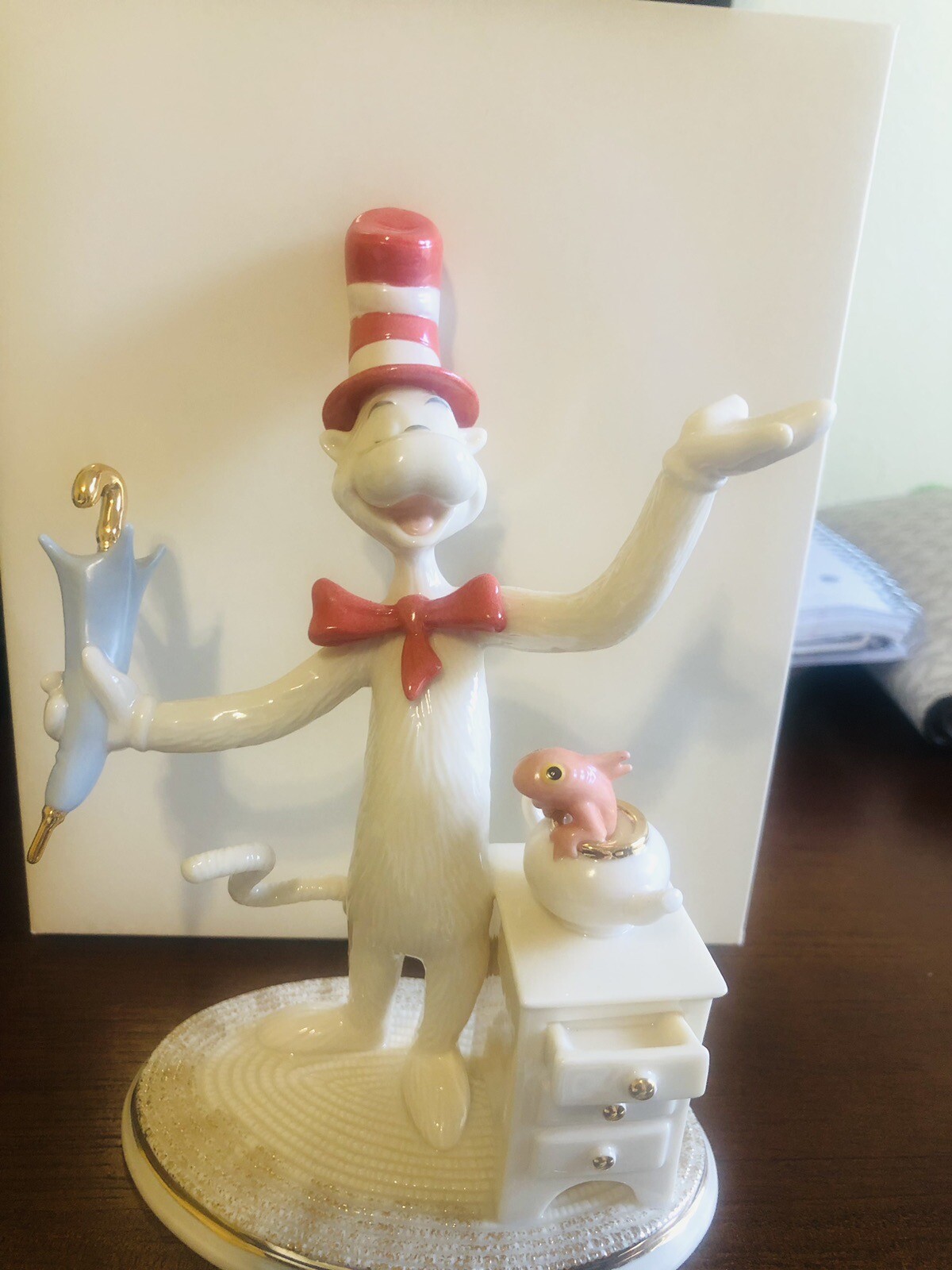 2000 Lenox The Cat In The Hat Figurine – Dr Seuss WITH BOX & CERTIFICATE