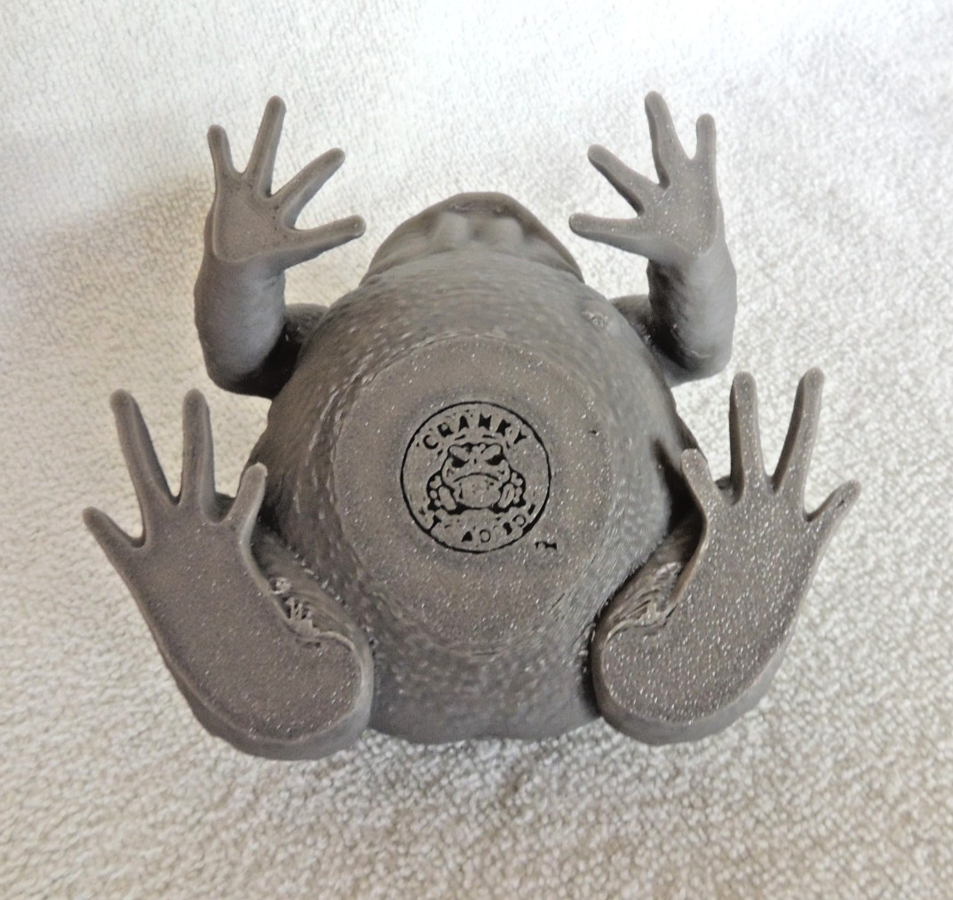 Trump Toad Figure 3D Printed Grey PLA Nice Detail Troad