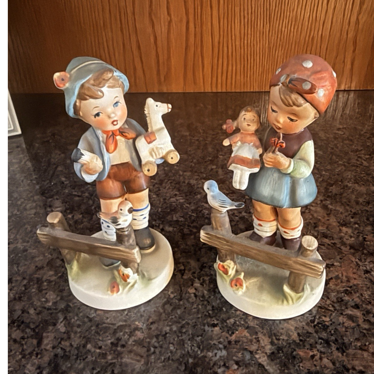 Giftcraft Japan Porcelain Hand Painted Boy & Girl Figurines Set, Multicolor