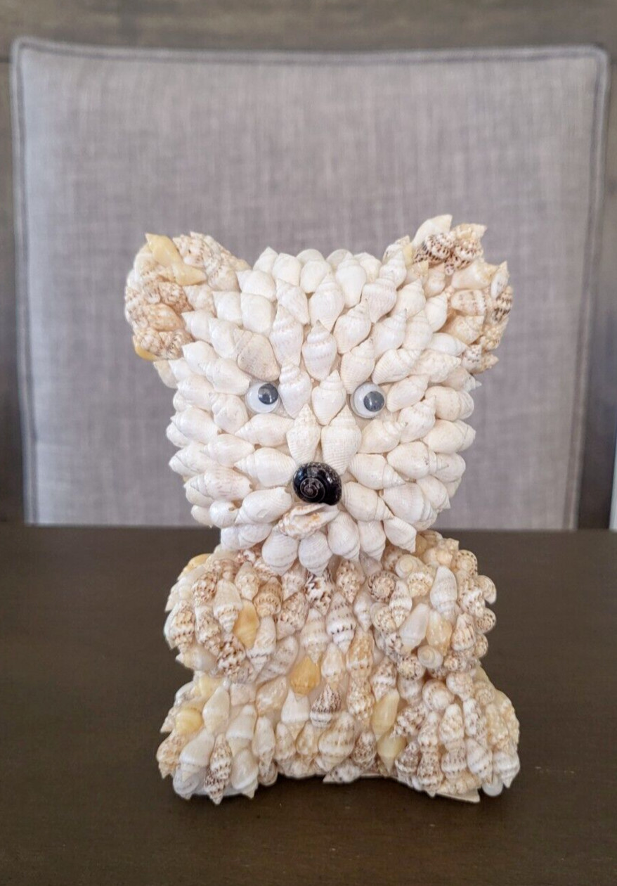 Bear Shell Figurine 5″ Tall Handcrafted Intricate Detailed Art Decorative 10 OZ