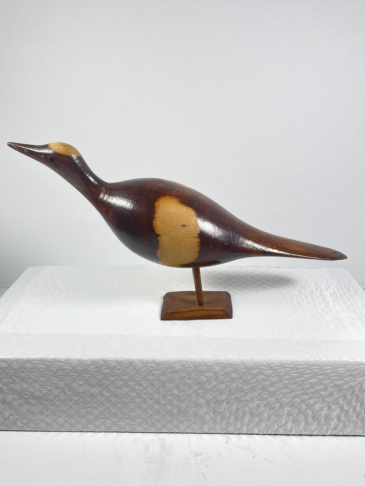 Wooden Bird Figurine 8 Inches LONG 4 IN TALL Collection, Gift, Minimalist
