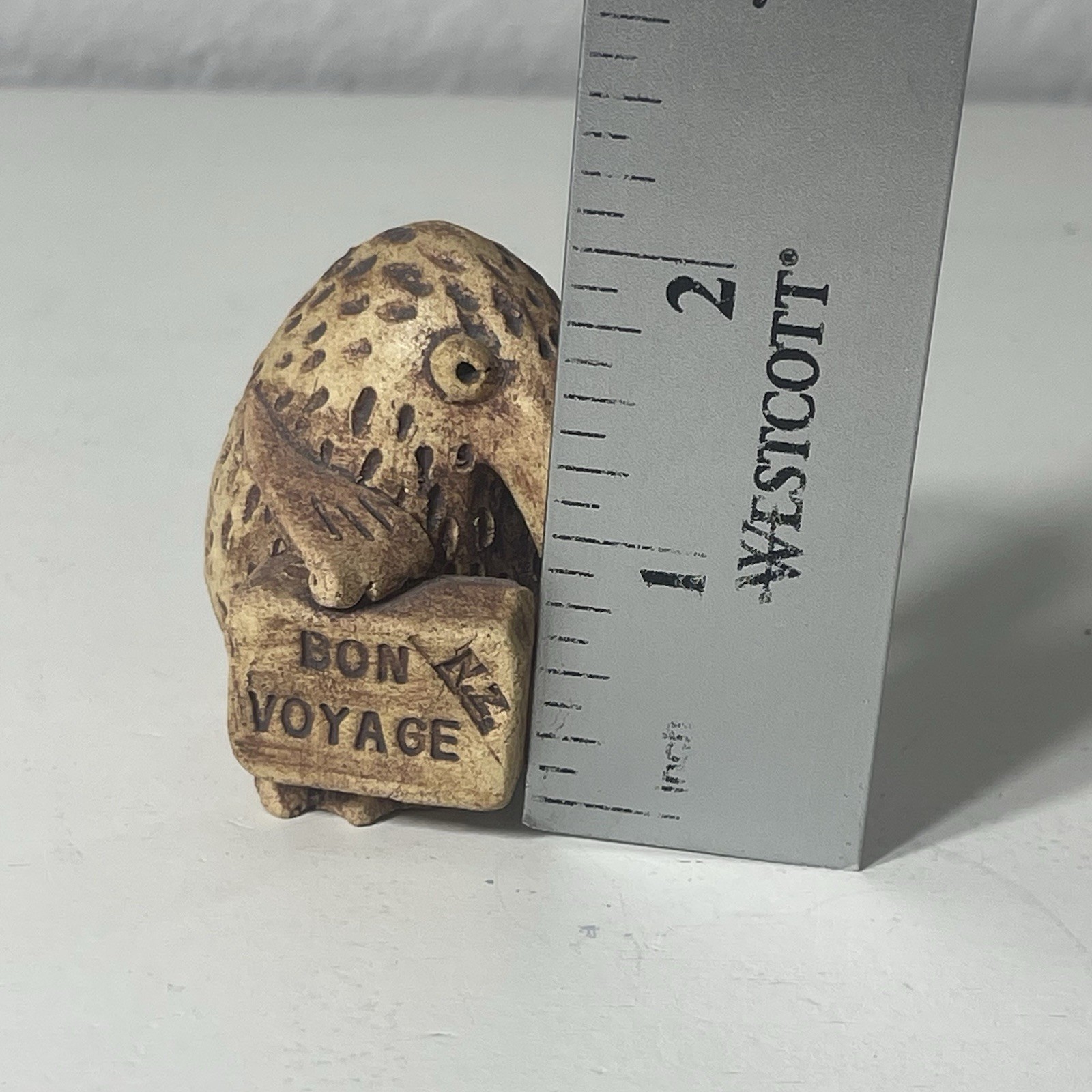 Unique Vintage Hand Crafted Platypus ? New Zealand Bon Voyage Trinket Figurine