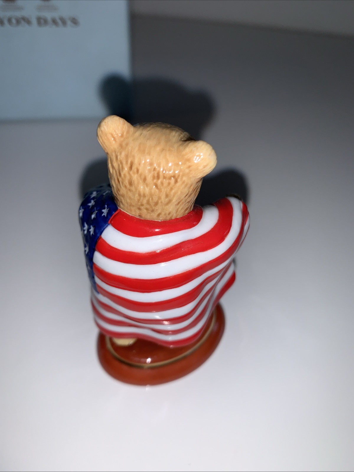 Halcyon Days Limited Edition American USA Boxer Teddy Bear 2012 With Box RARE