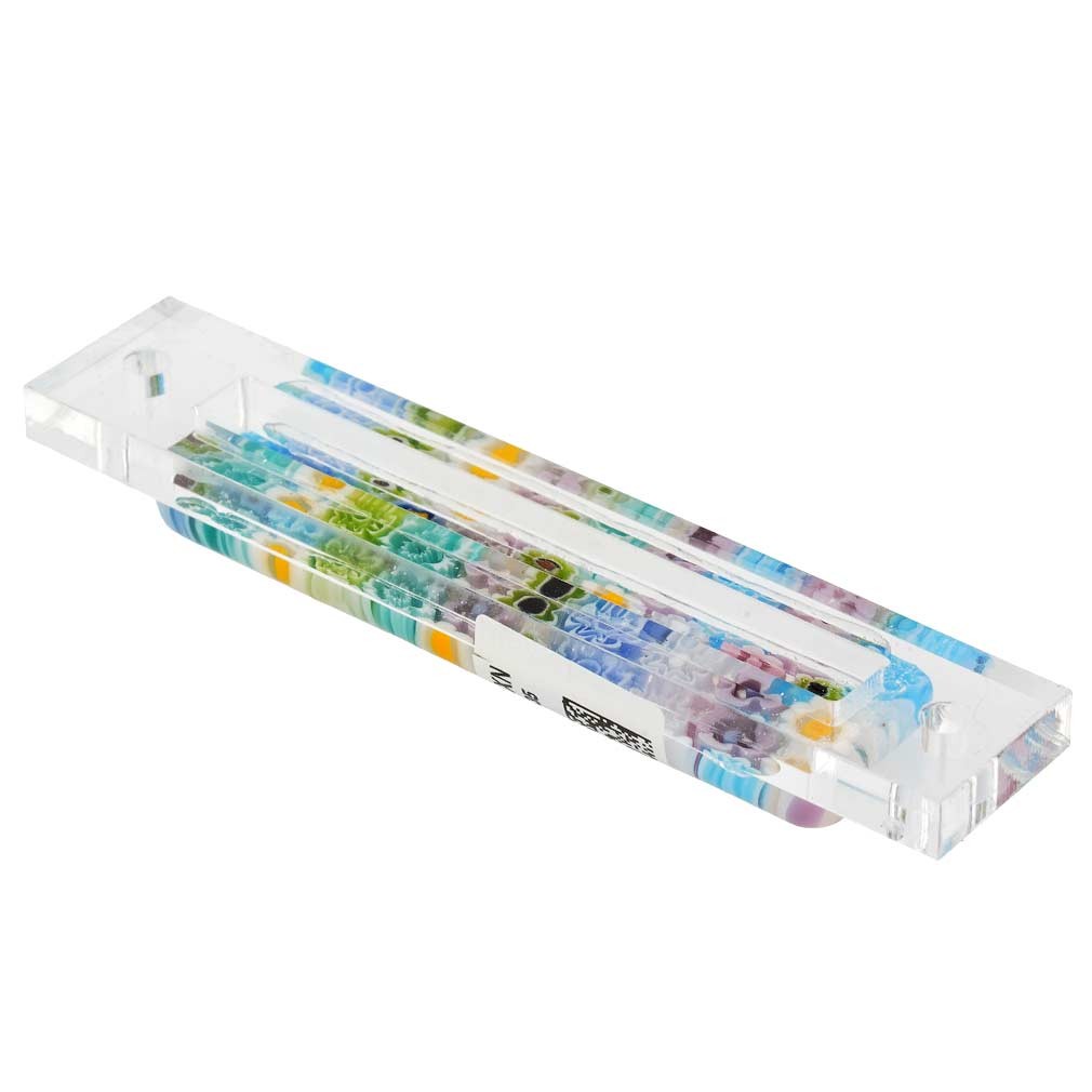 Glass Of Venice Murano Glass Mezuzah Cover Jewish Gift – Pastels Multicolor Mill