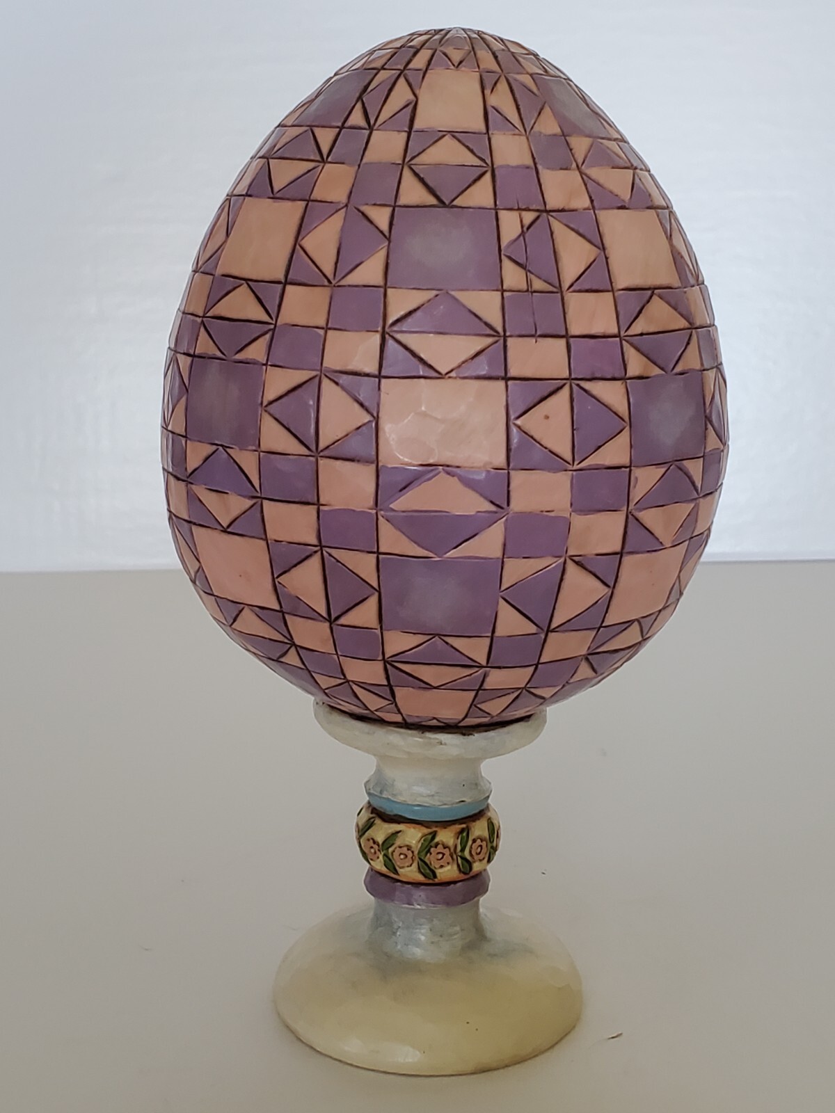 Jim Shore Heartwood Creek Egg Figurine “Small Town, Big Blessings” Spring Decor