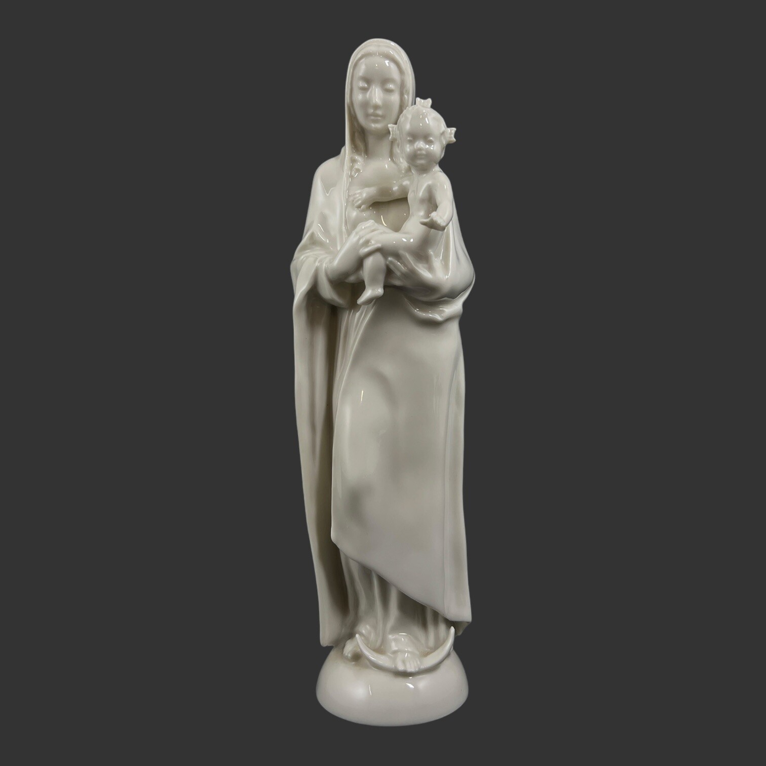 Hutschenreuther Madonna Child Porcelain Figurine #2522/W Carl Werner Germany