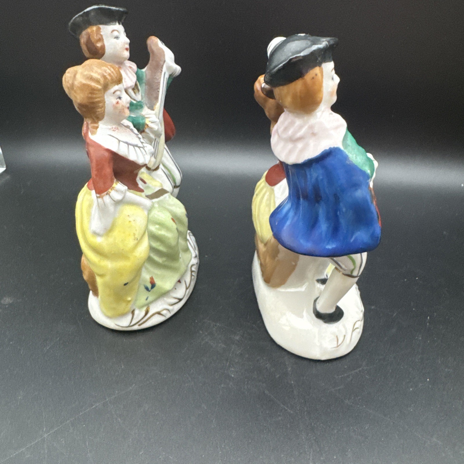 VTG Made In Occupied Japan Musicians Courting Couple Colonial Victorian 5 1/2”