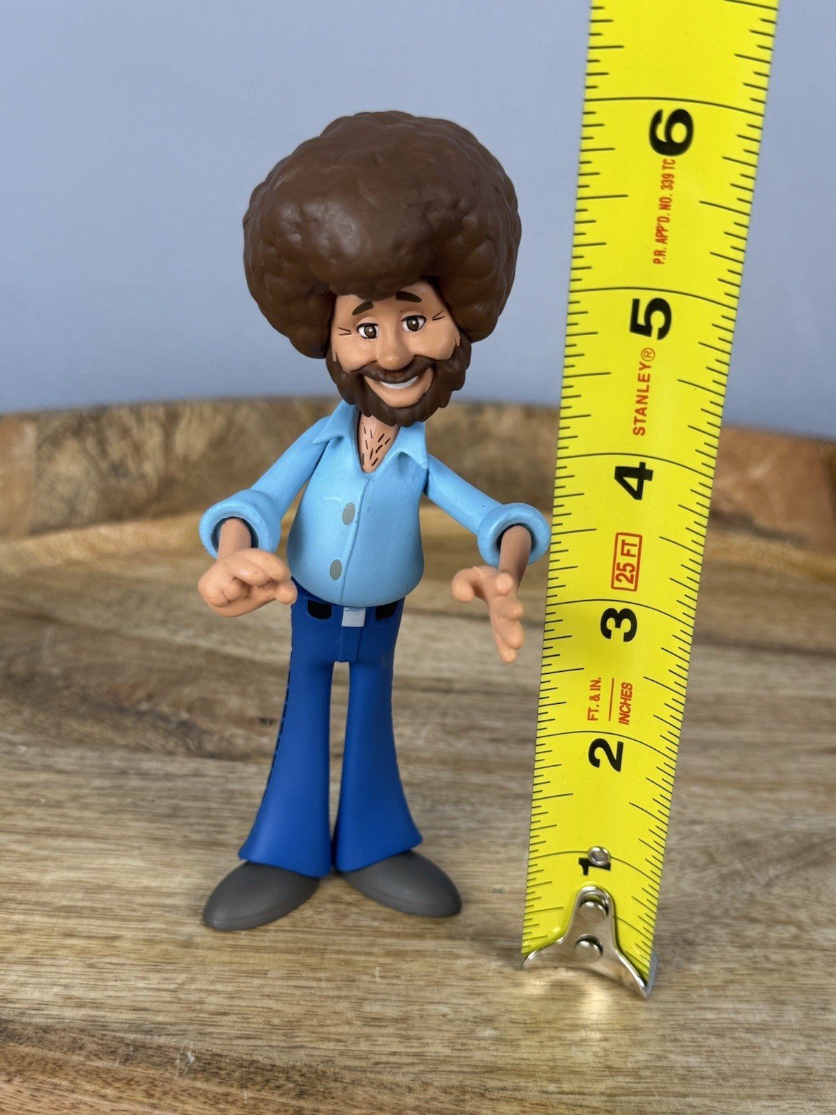 Bob Ross Figure Toy Collectible Joy of Painting Artist Figurine 6in