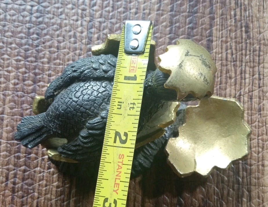 Michael Ricker Pewter Hatching Eagle Sculpture Numbered 1640