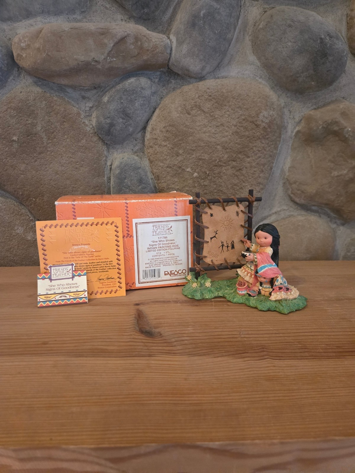 Vtg ENESCO friends of the feather “ She shows signs of goodness￼” from 1995