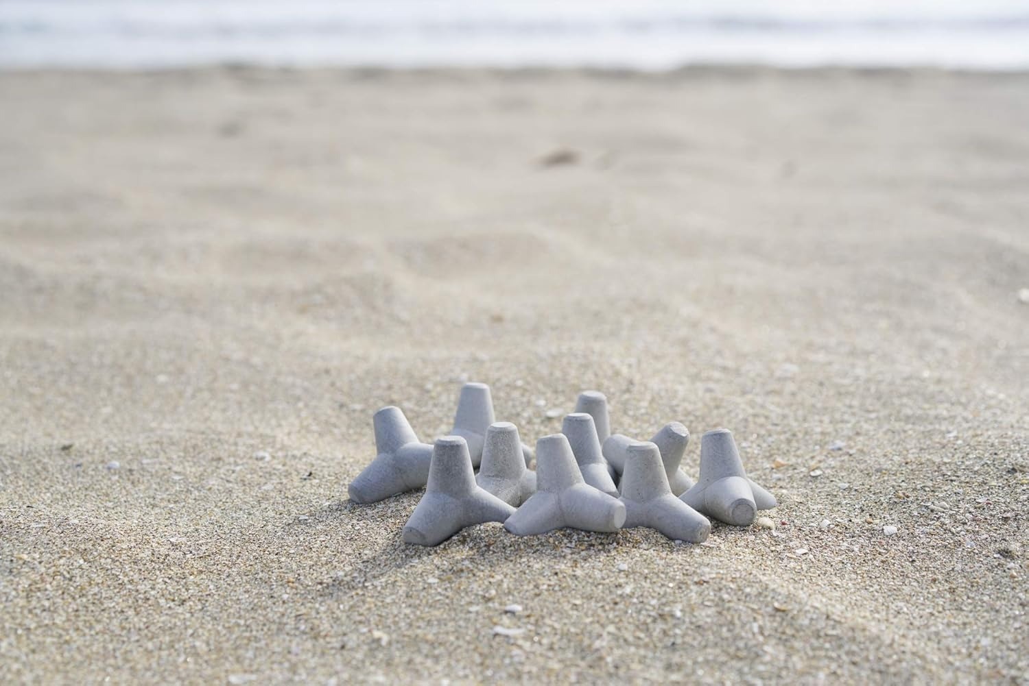 TENORITETRA Tetrapod Miniature Medium Size Matte Concrete Figure Set of 5 Japan