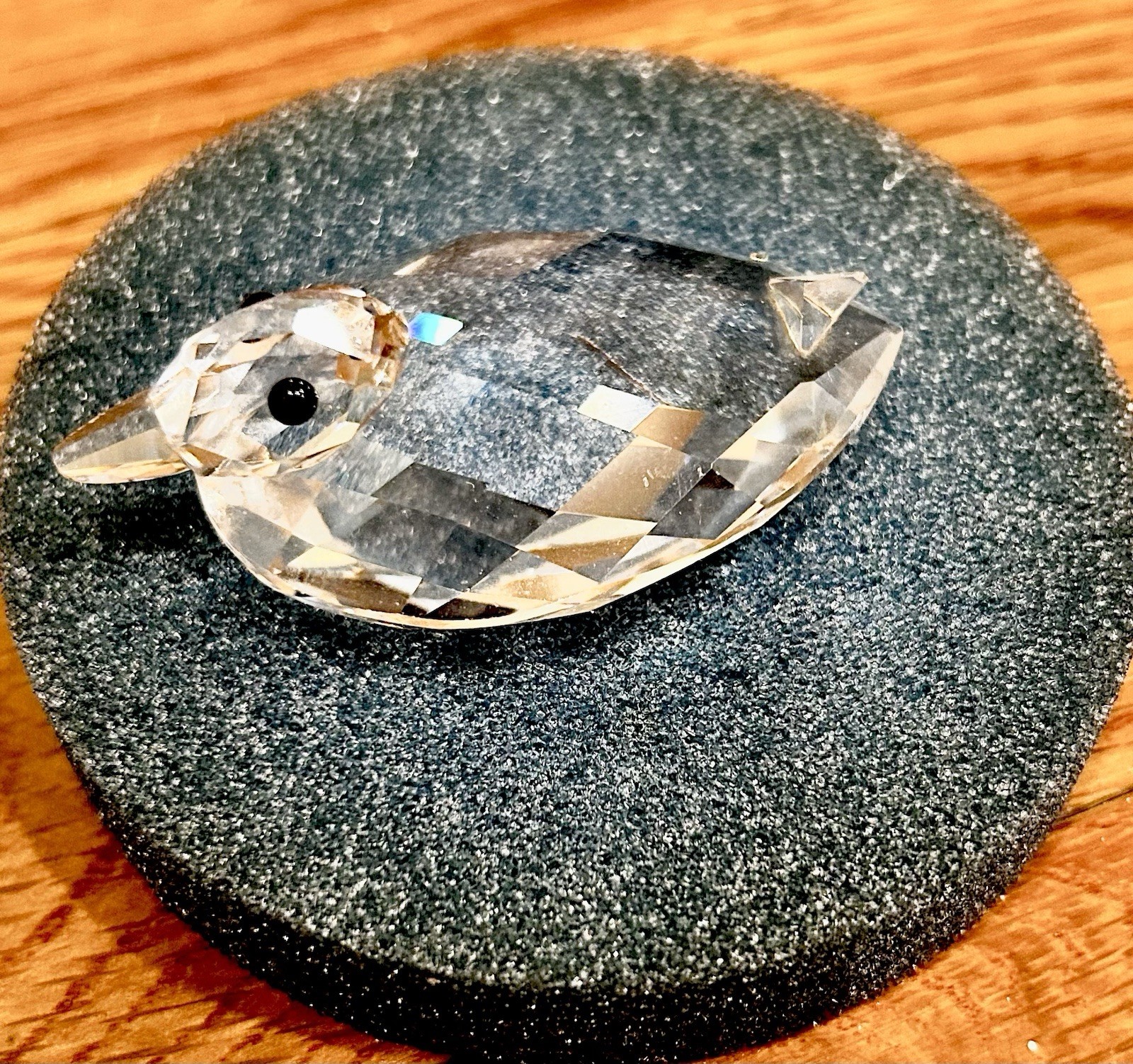 Swarovski VTG1998s Silver Crystal Mini Duck Figurine”Beauties of the Lake,