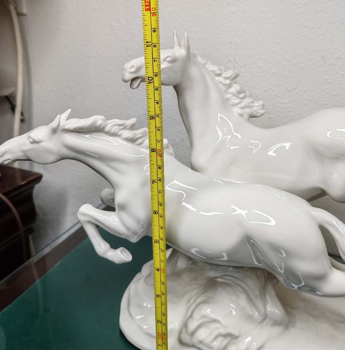 Hutschenreuther In Freedom White Horses Figurine 15.5”MH Fritz Design Wild