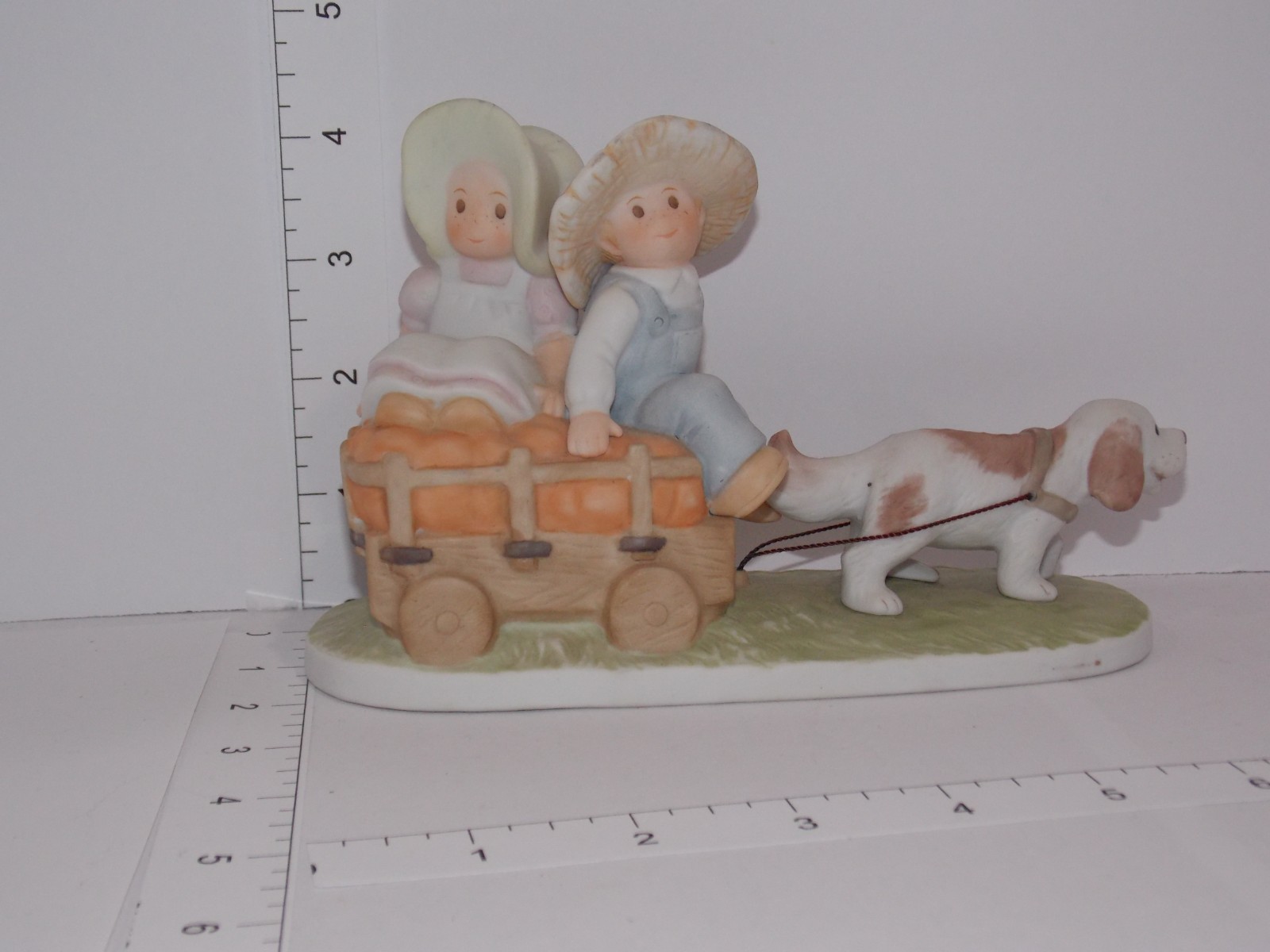 Circle of Friends Masterpiece Fall’s Bounty Figurine Dog Cart 1993 Mexico
