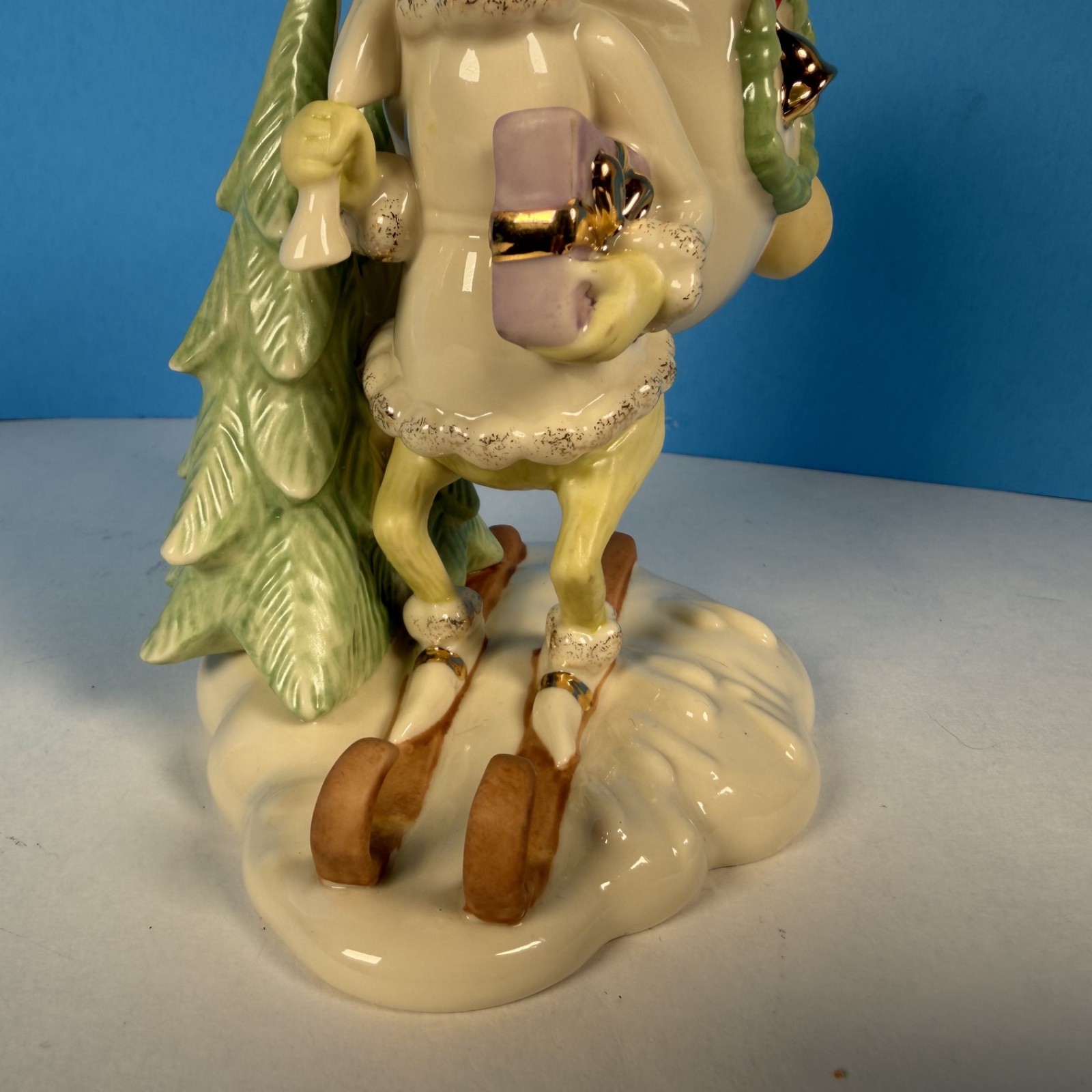 RARE 2014 Lenox Dr. Seuss GRINCH’S SNOWY ESCAPE Christmas Figurine 5.5″ NO BOX
