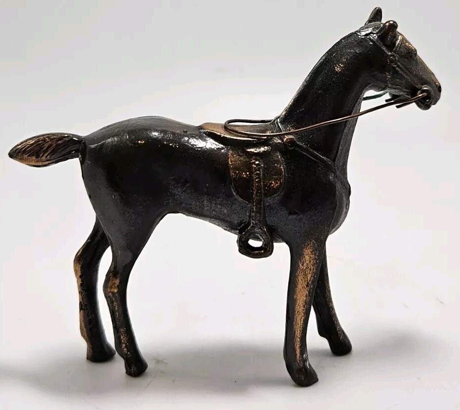 Vintage Silver Plated Brown Horse Jennings Brothers Figurine
