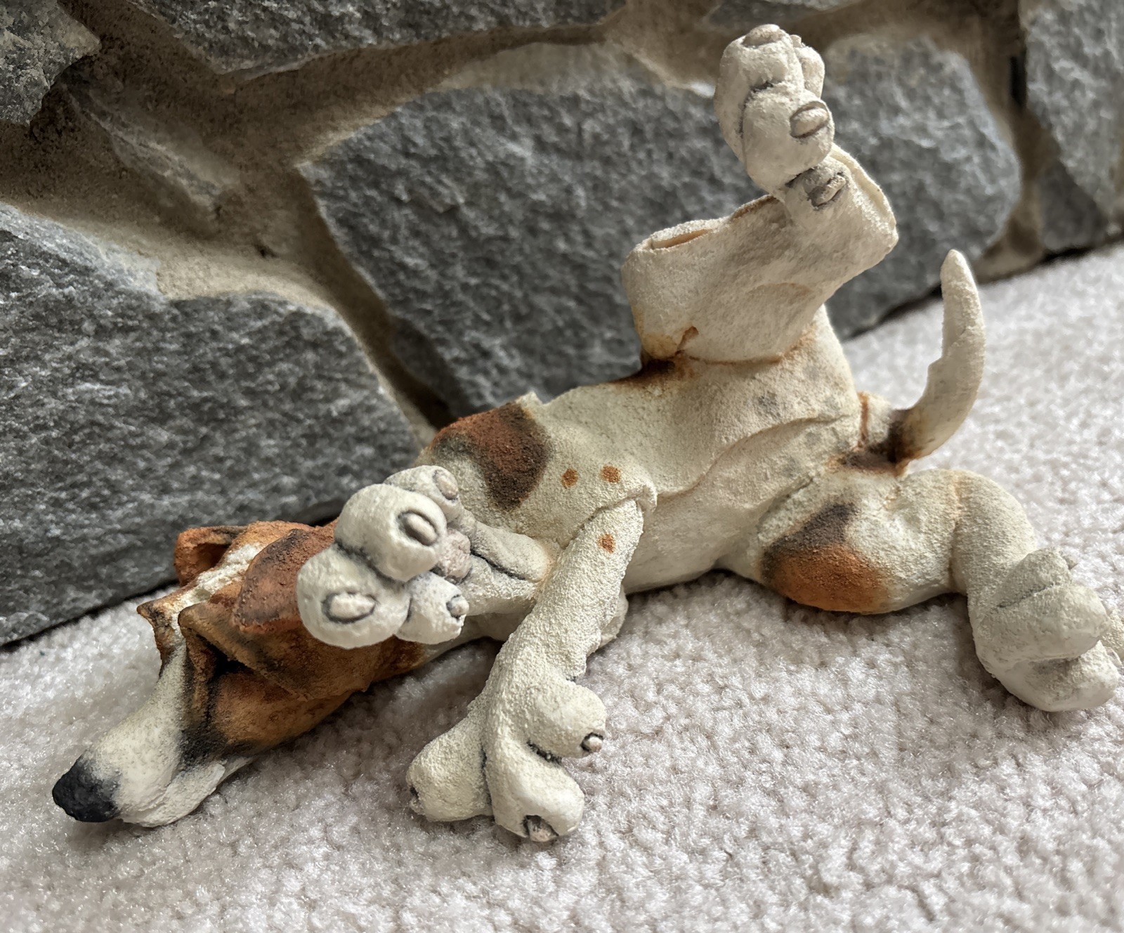 A Breed Apart Cute JACK RUSSELL LYING FIGURINE #70037 Country Artists 2003