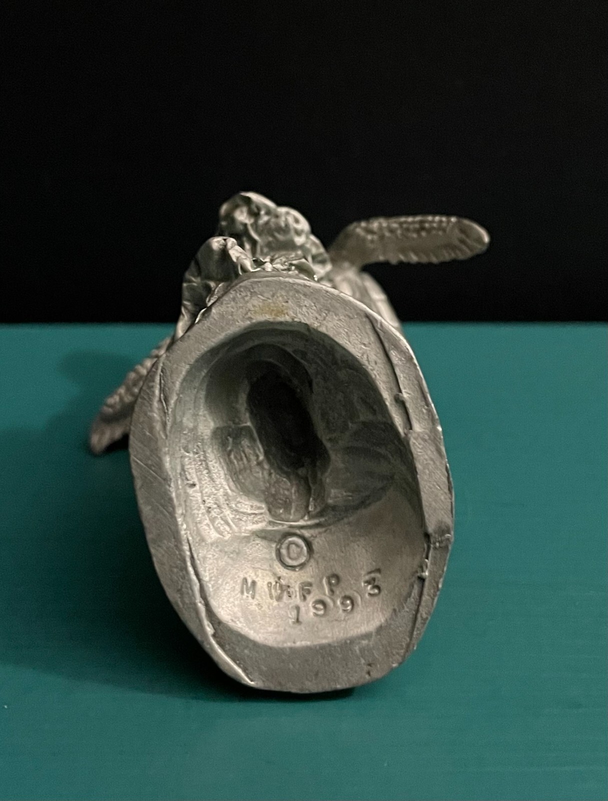 Masterwork Pewter Sea Ocean Life Beach Turtle Reptile Diorama Mini Art Figurine