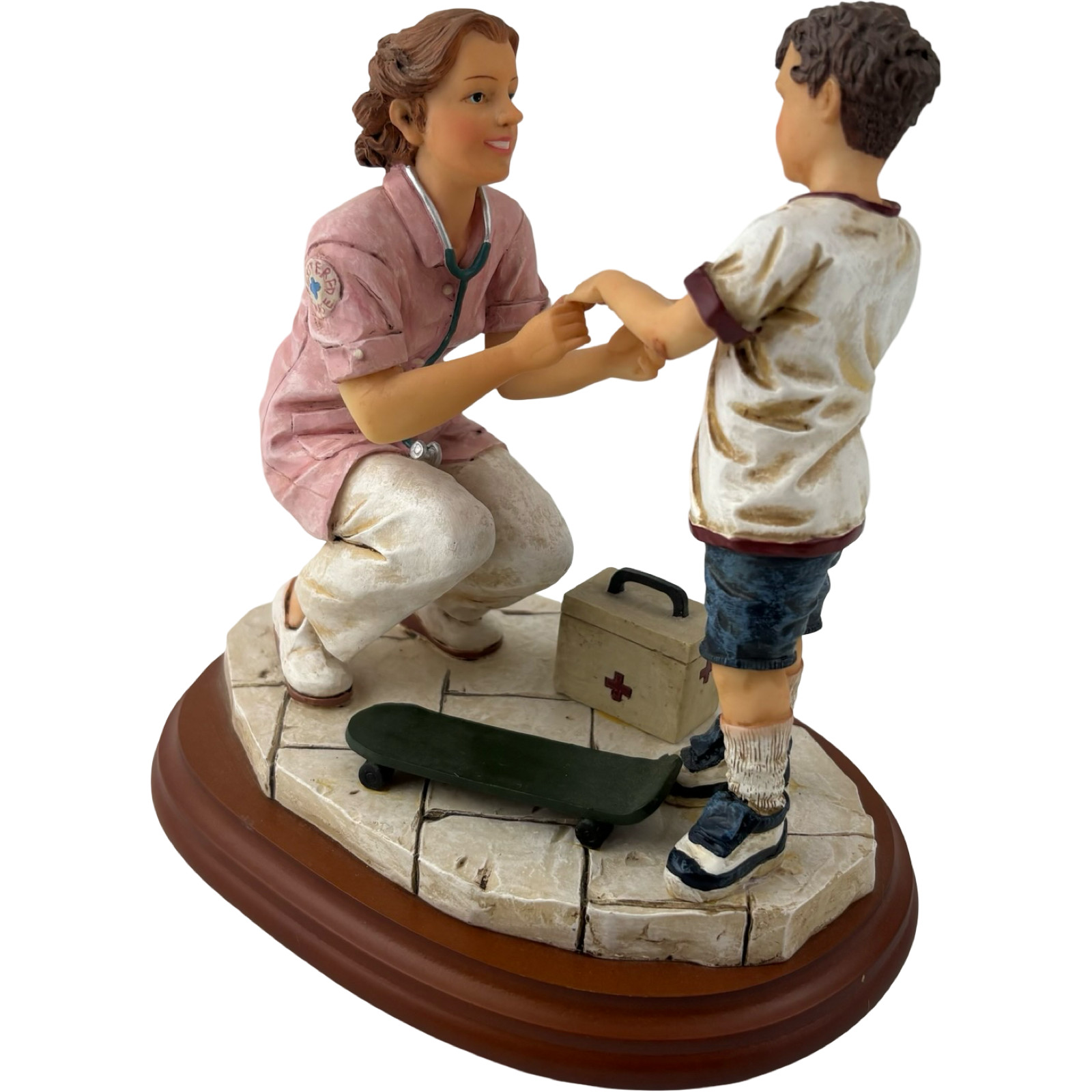 Vanmark Figurine White Caps of Caring RN Nurse Minor Setbacks NR94016 VTG 1998