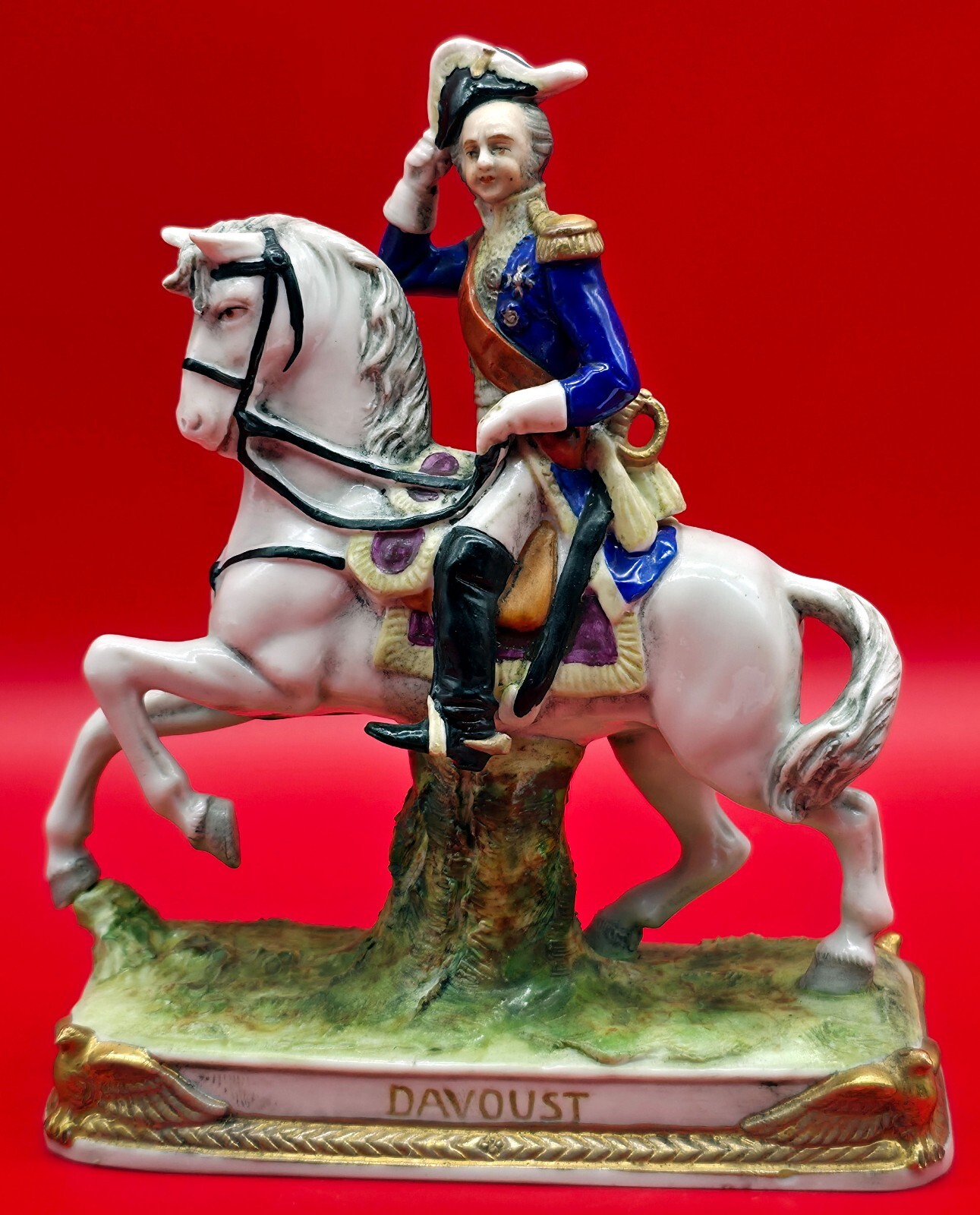Antique Scheibe Alsbach Napoleon Marshal Davoust Porcelain Figurine ~ Video